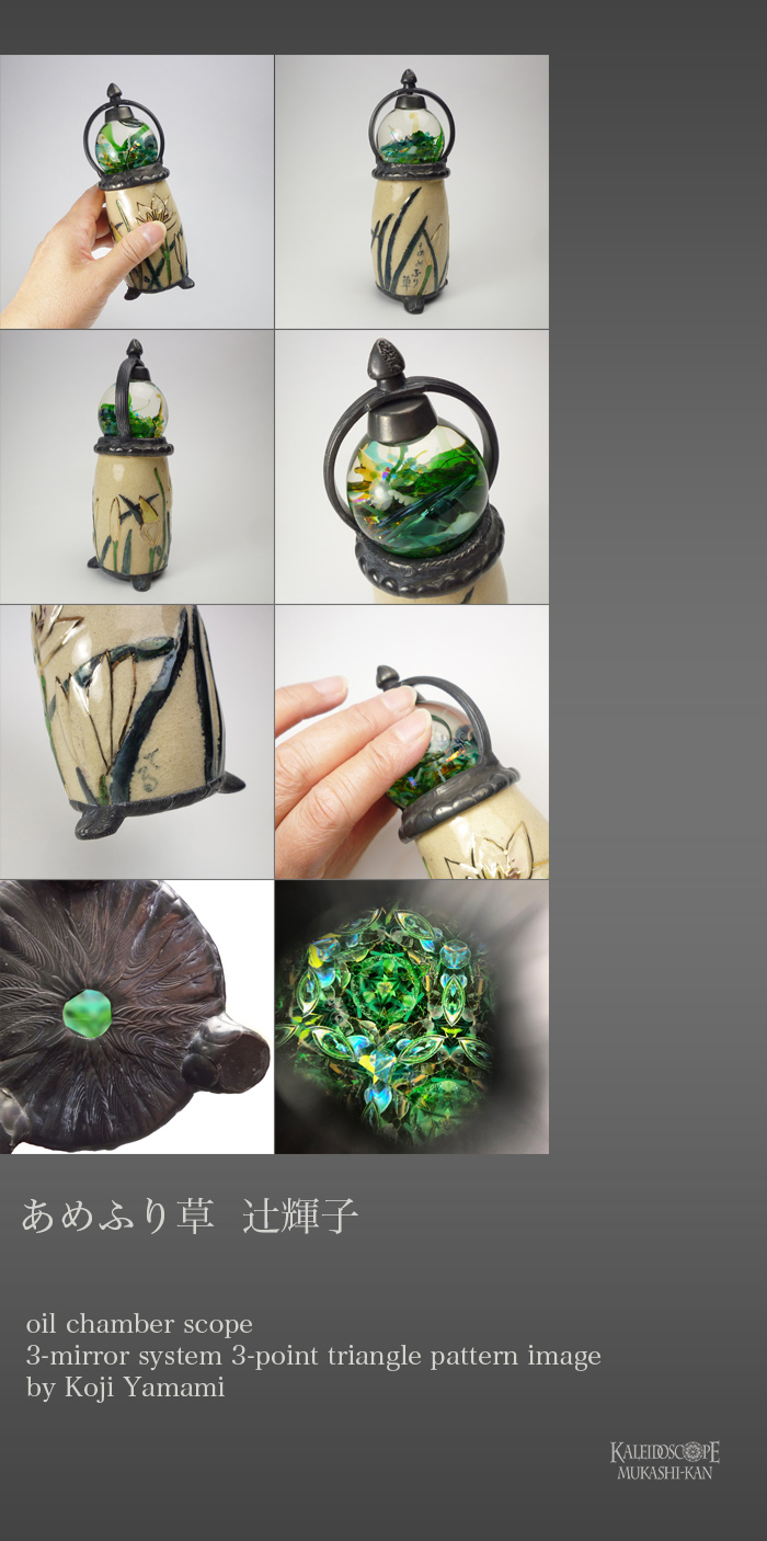 万華鏡：オイルチェンバー】あめふり草 ： 辻 輝子/万華鏡：山見浩司