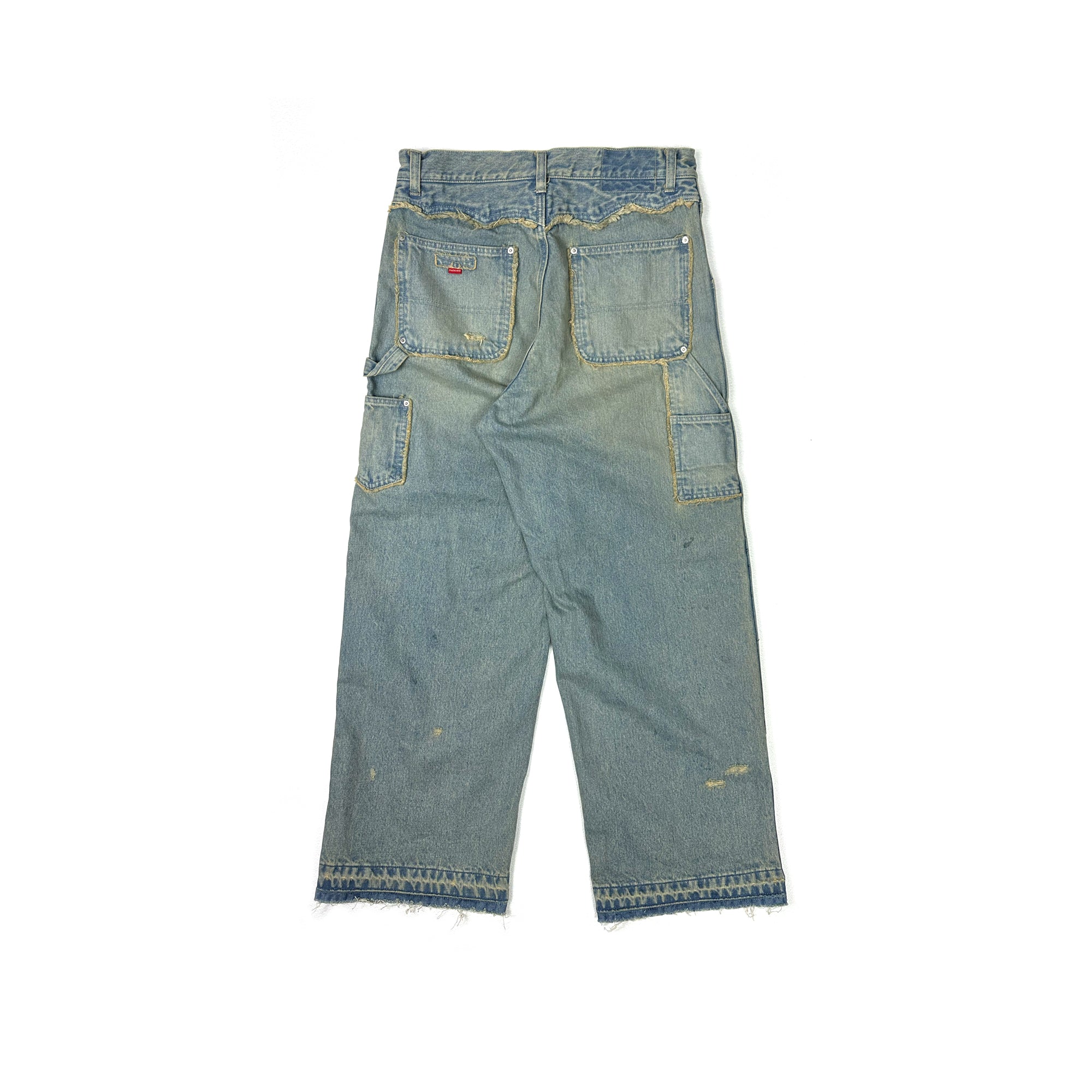 パンツ MAZZ double waist denim Lexington Double Belt Denim Pants