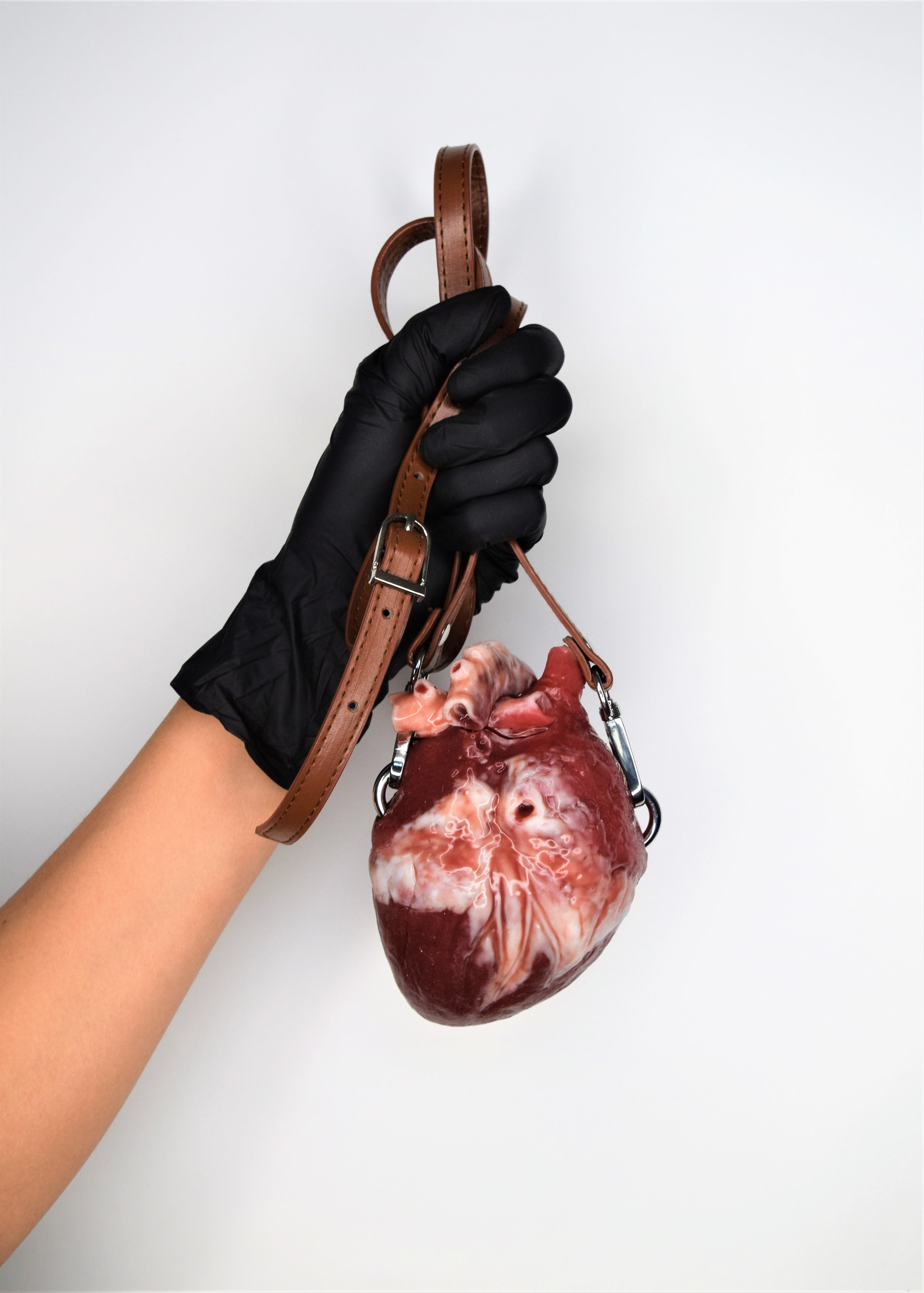 Anatomical Heart Purse – Realistic Silicone Crossbody Mini Bag