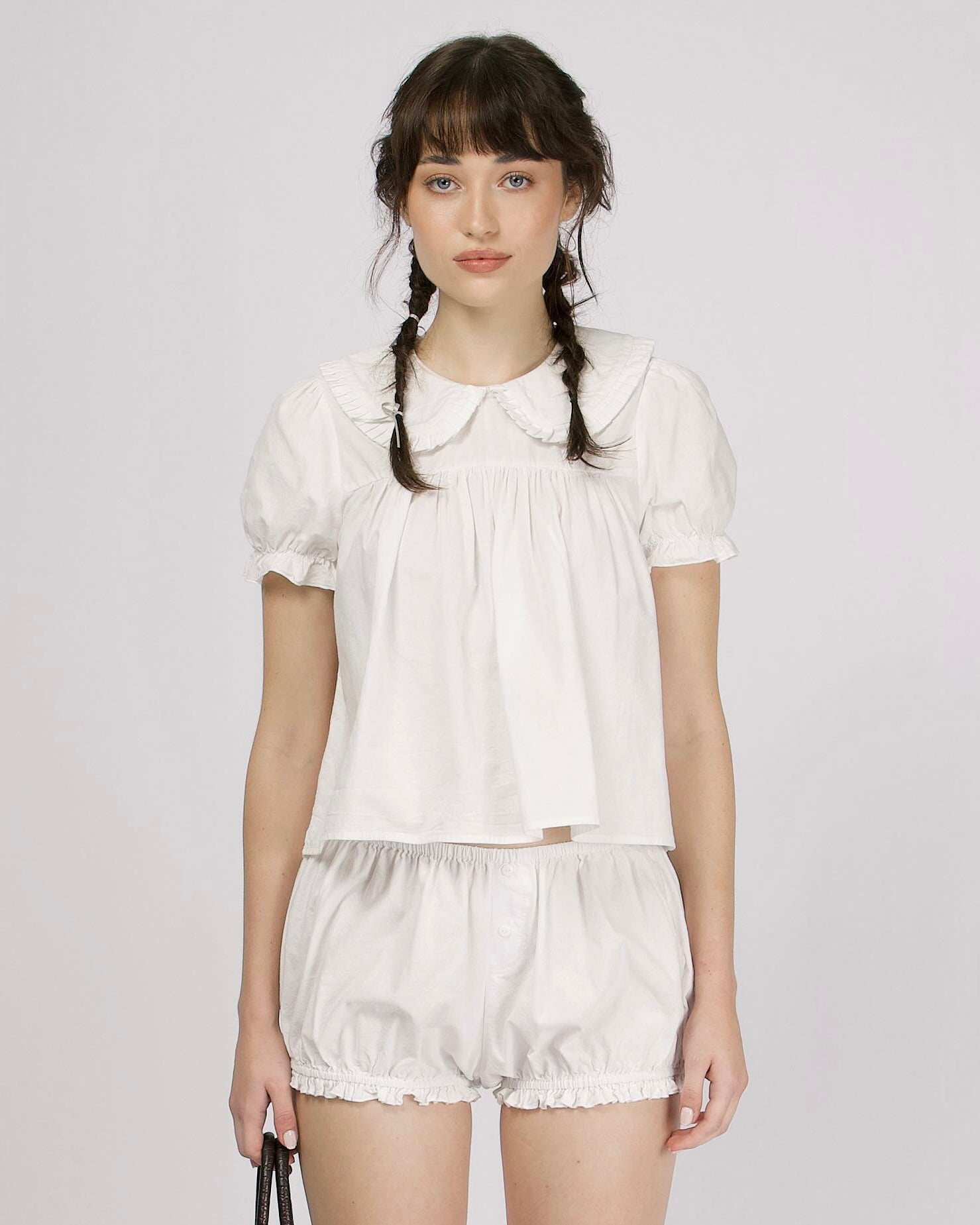 Babydoll Top - White Cotton – MY MUM MADE IT