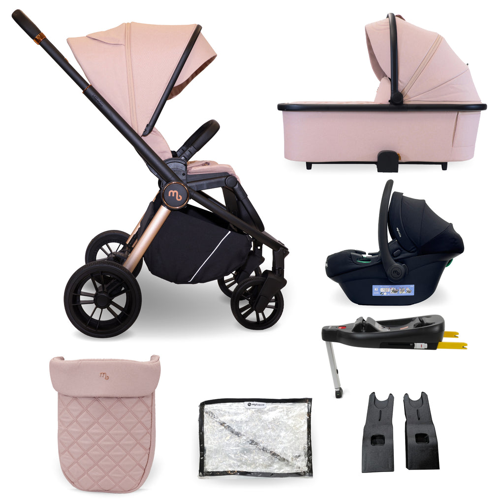 MB450i 3-in-1 Travel System with Base - Pastel Pink – My Babiie