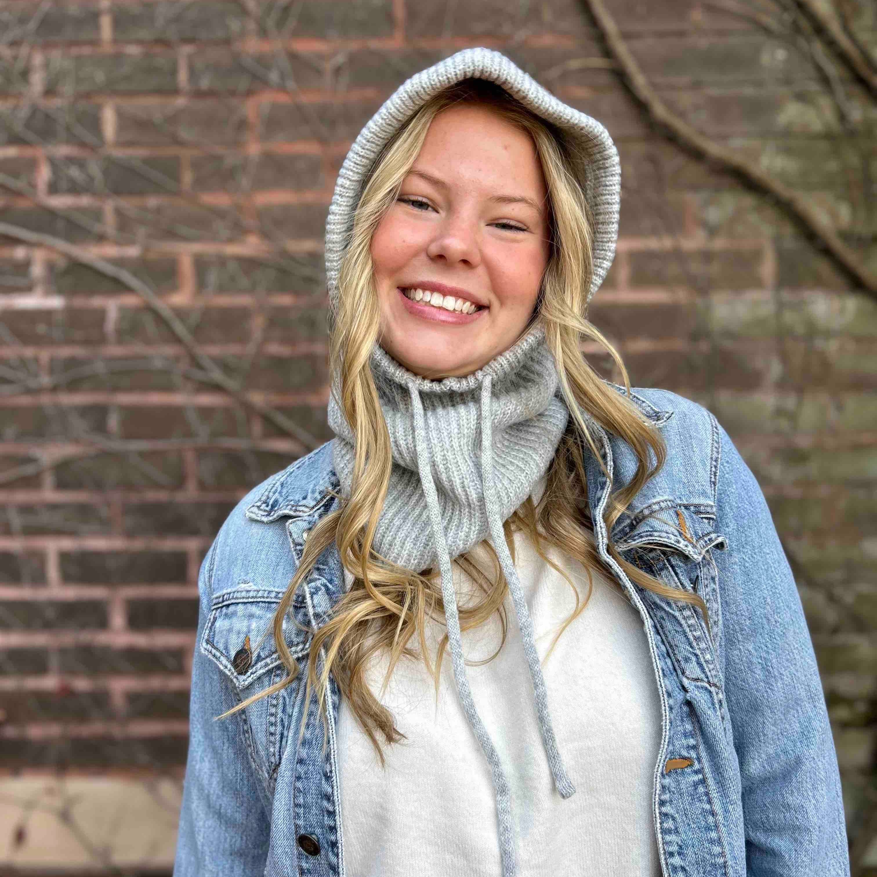 ☆10%値引き中☆ AP STUDIO Knit Balaclava グレー ☆10%値引き中☆ AP