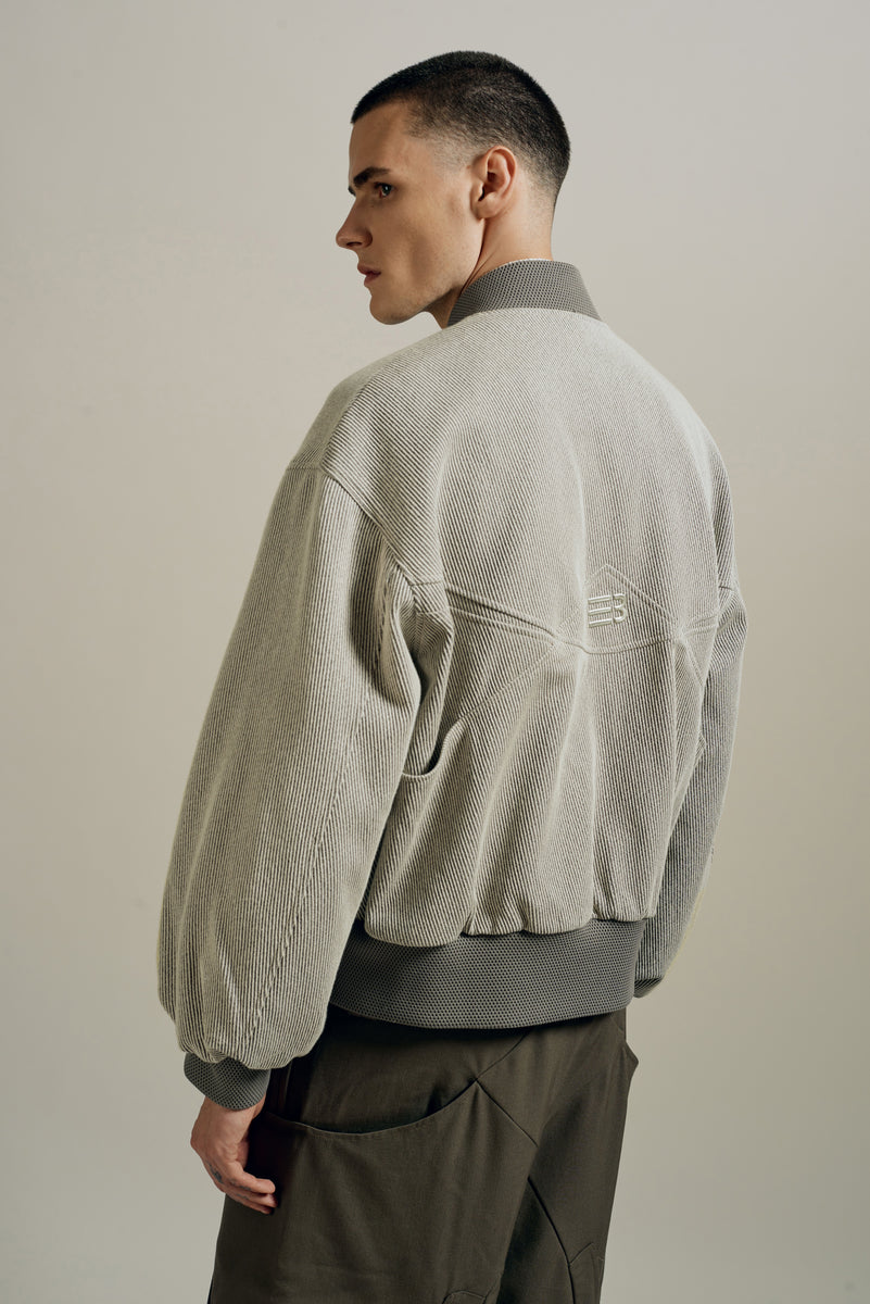 DANNY REVERSIBLE BOMBER JACKET WHITE ROCK