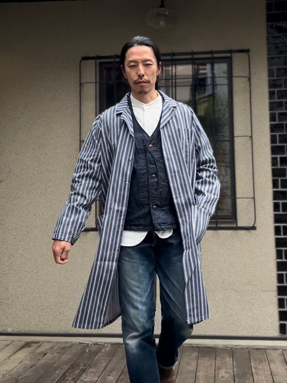 Alexandra / アレクサンドラ / Stripe Work Coat / ストライプワーク