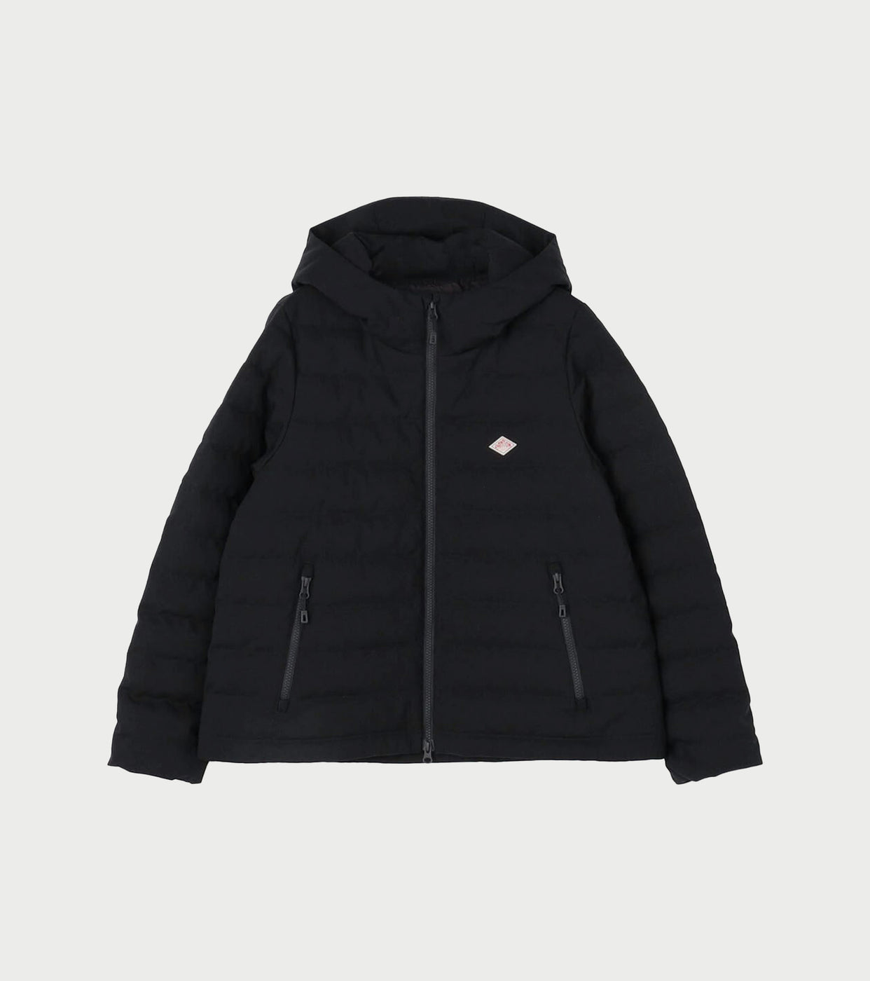 DANTON ウールライク ポリエステル ミドルダウン フードジャケット