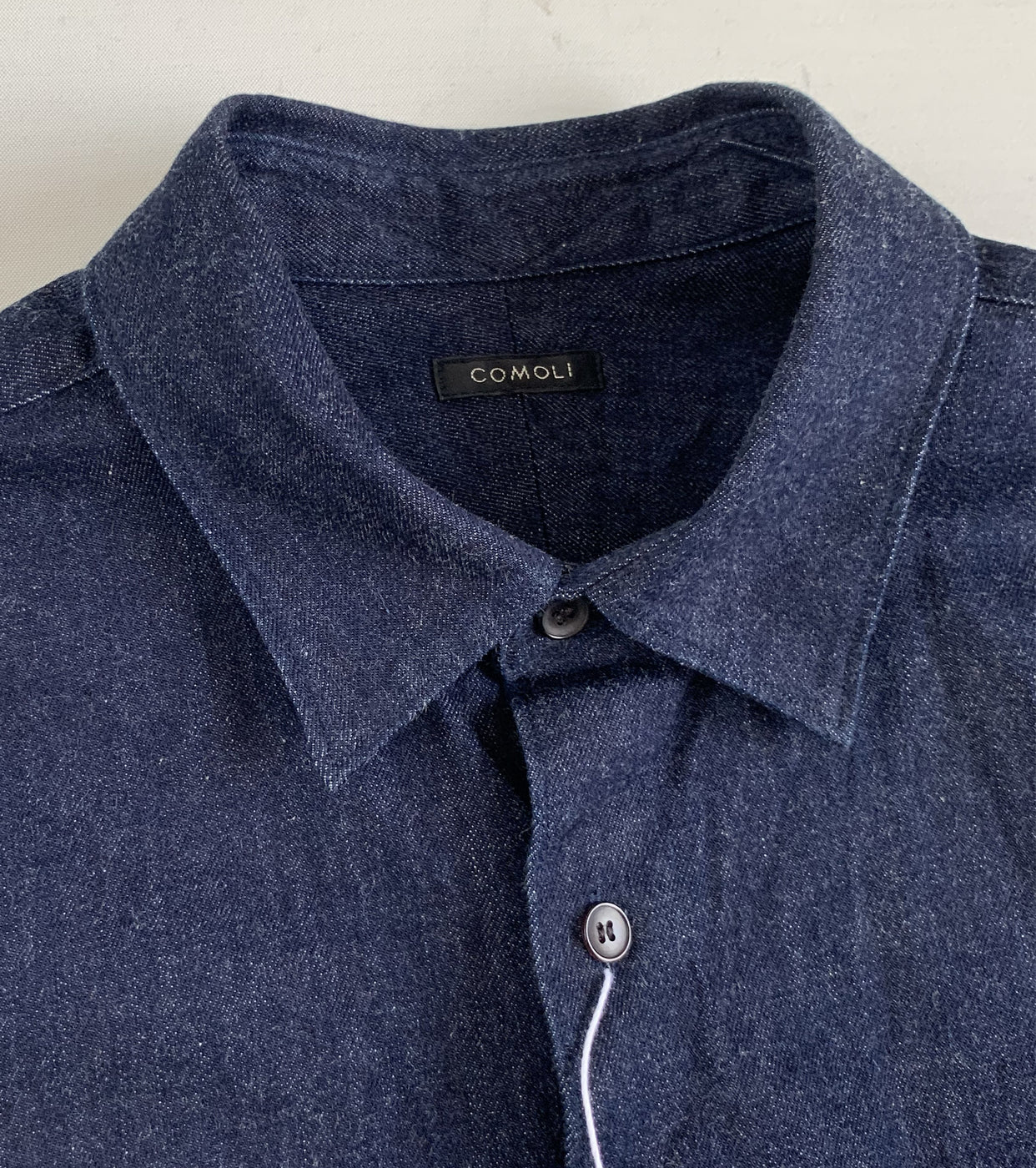 デニム コモリ シャツ , Navy – Navyblue