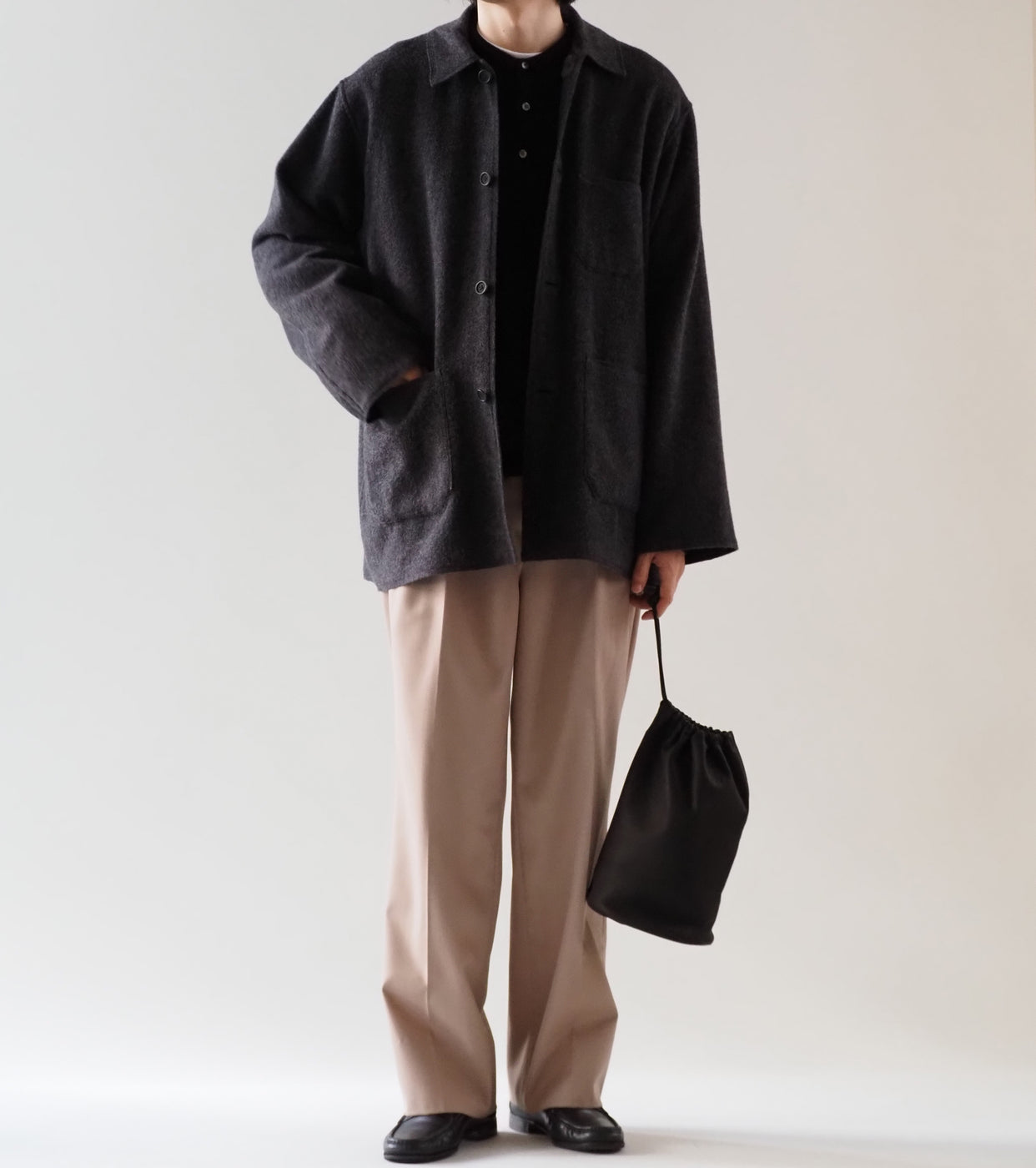 MAATEE＆SONS 折って折って カバーオール , Charcoal – Navyblue