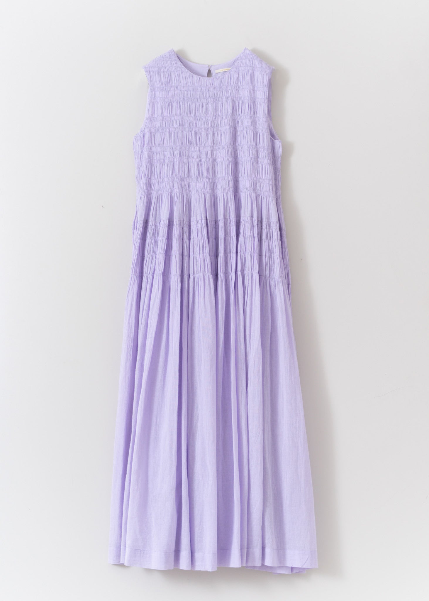 Cotton Voile Shirring Sleeveless Dress | Pasand by ne Quittez pas