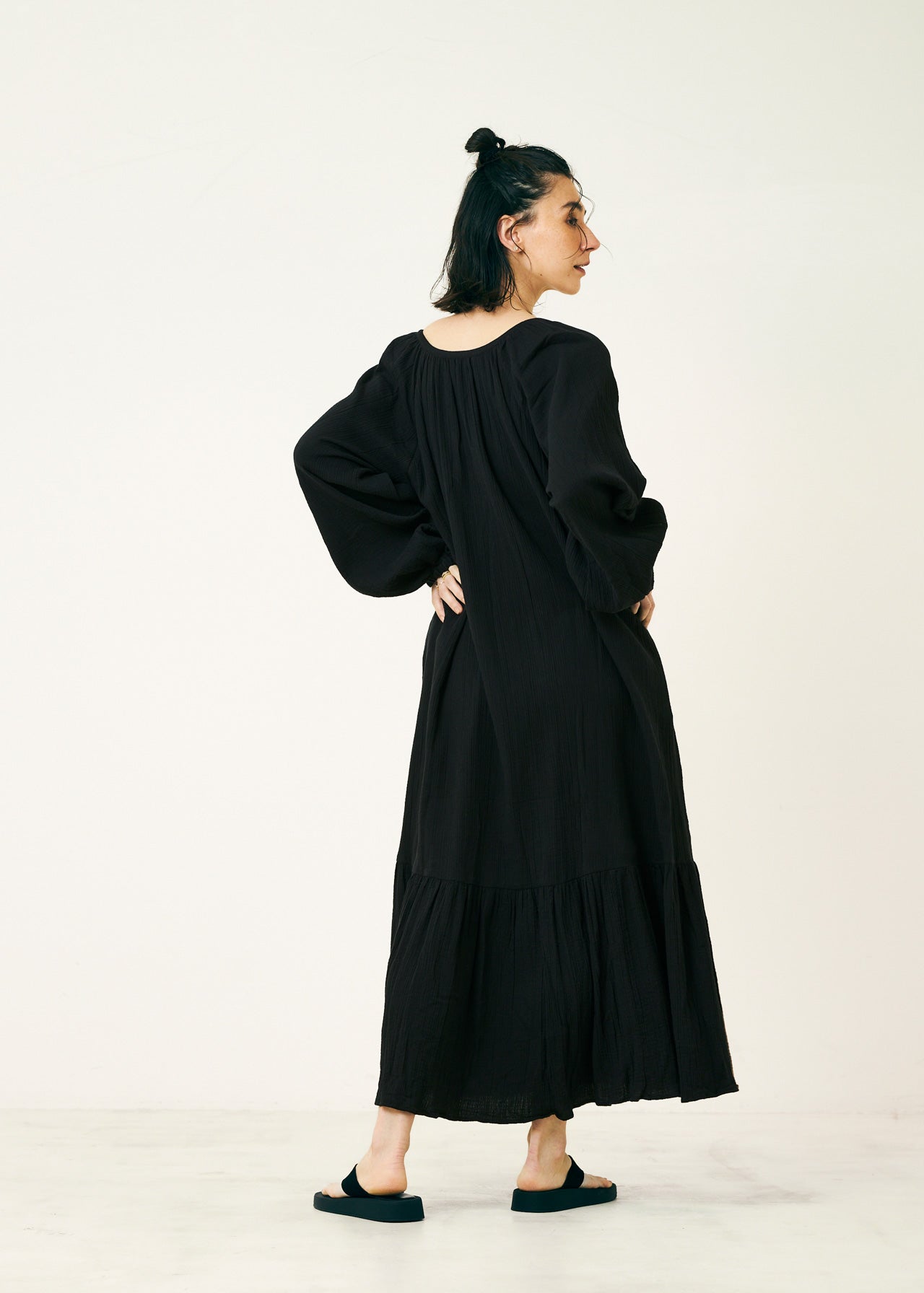 Cotton Gauze Long Dress | Pasand by ne Quittez pas | パサンドバイ