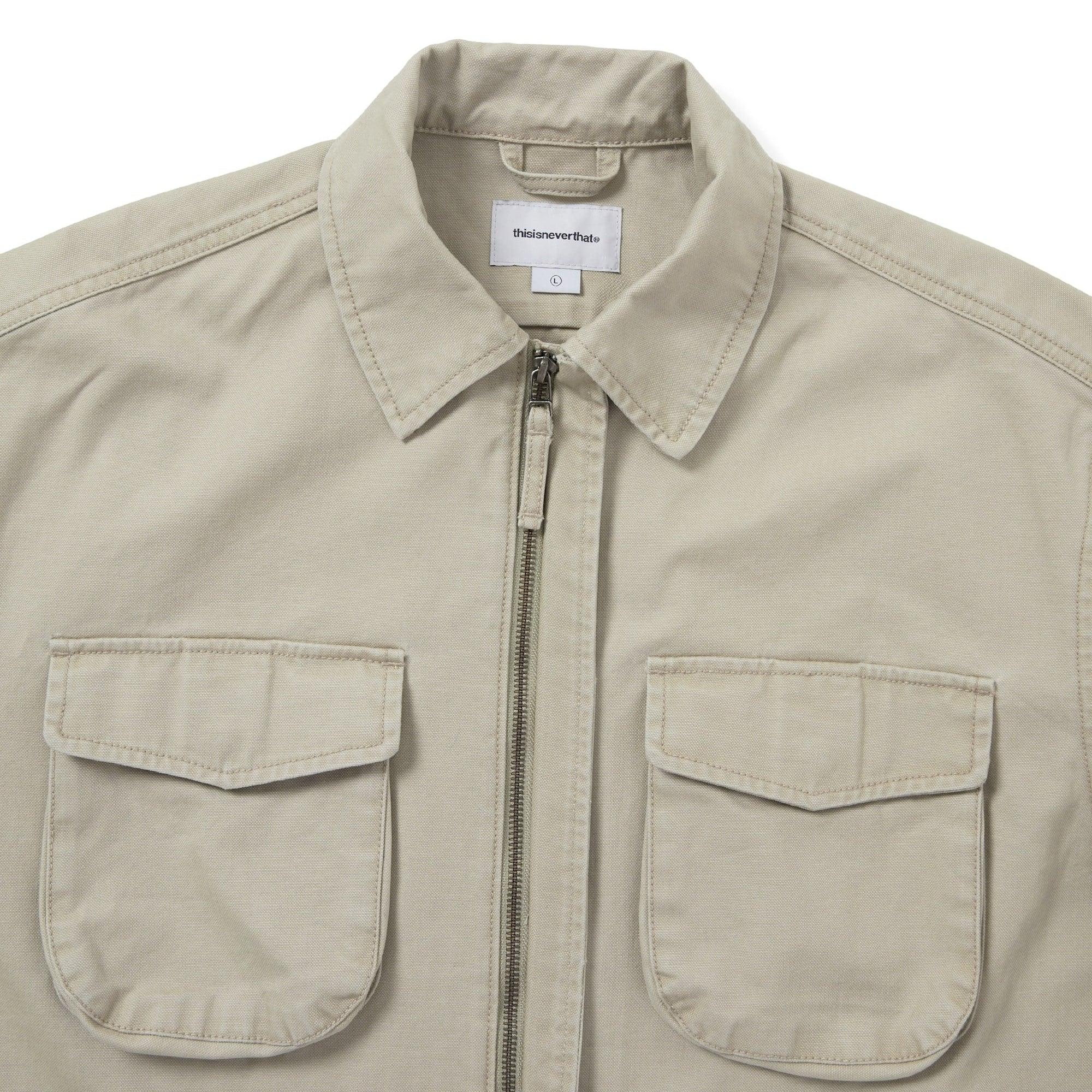thisisneverthat Washed Zip Shirt - Stone