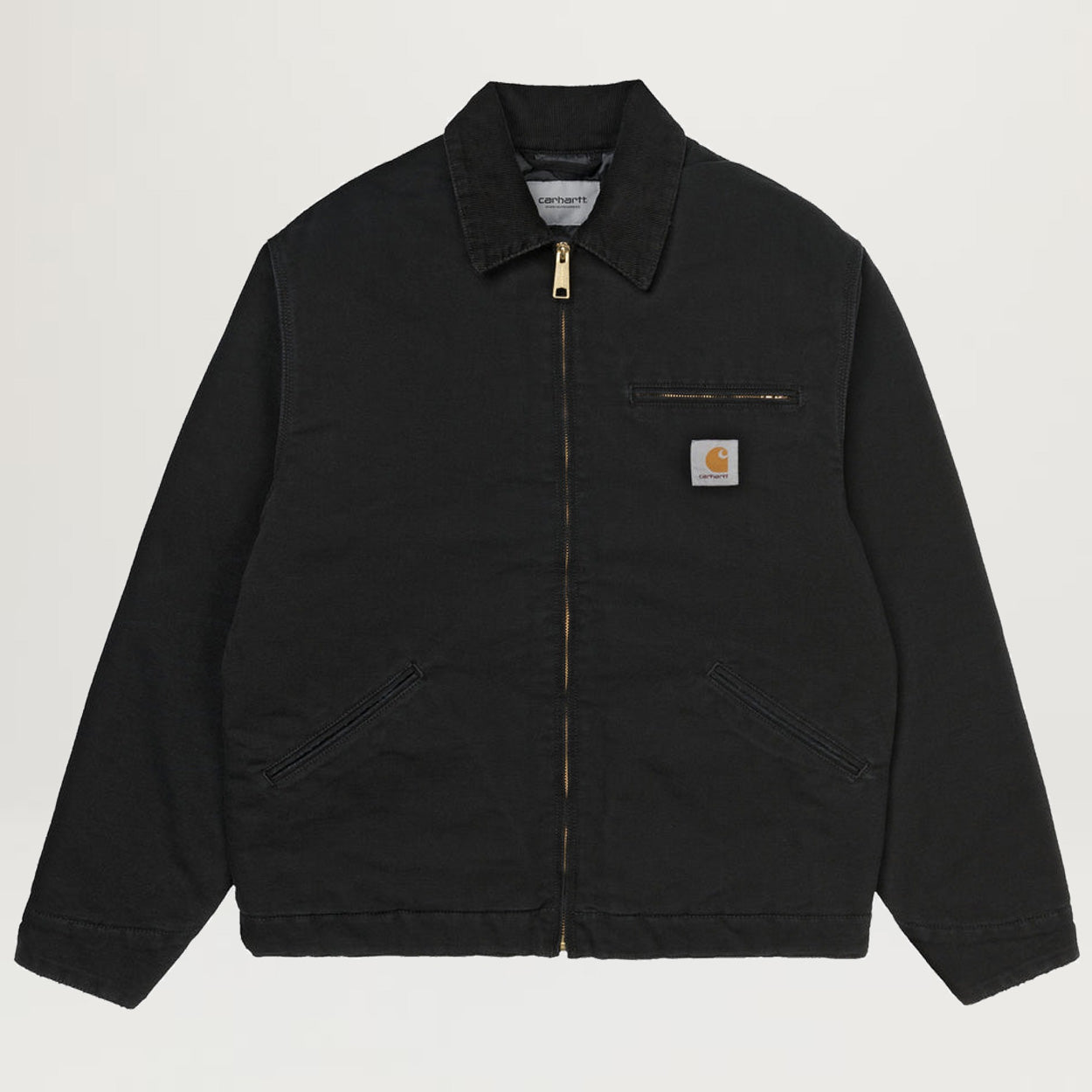 Carhartt WIP OG Detroit Jacket (Black Aged Canvas) - NewYakCity