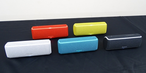 ソニーの「EXTRA BASS」ワイヤレススピーカーは、たたくと音が鳴る