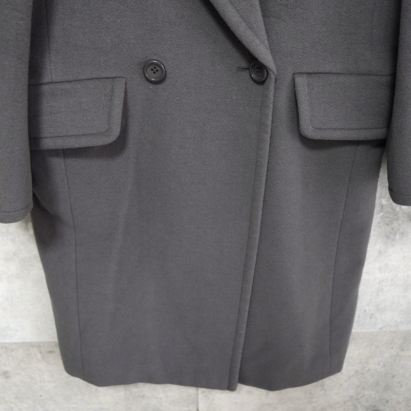 イヴ サンローラン ヴィンテージ YSLロゴ ダブル チェスターコート