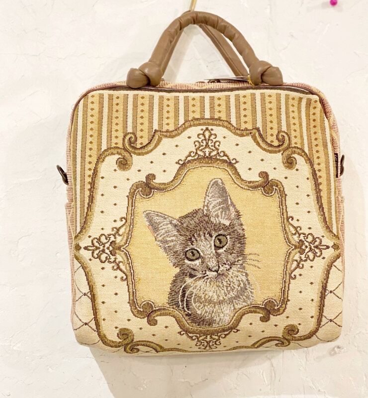 ベルギー製ゴブラン織りバッグ