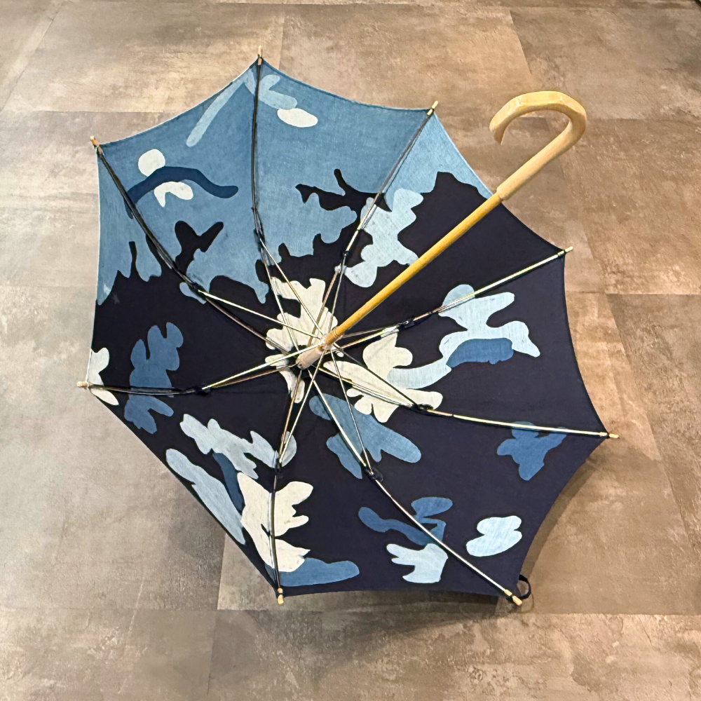 青藍工房 藍染日傘 臈纈染 | ギフトショップ Nihon Miyabi 通販サイト