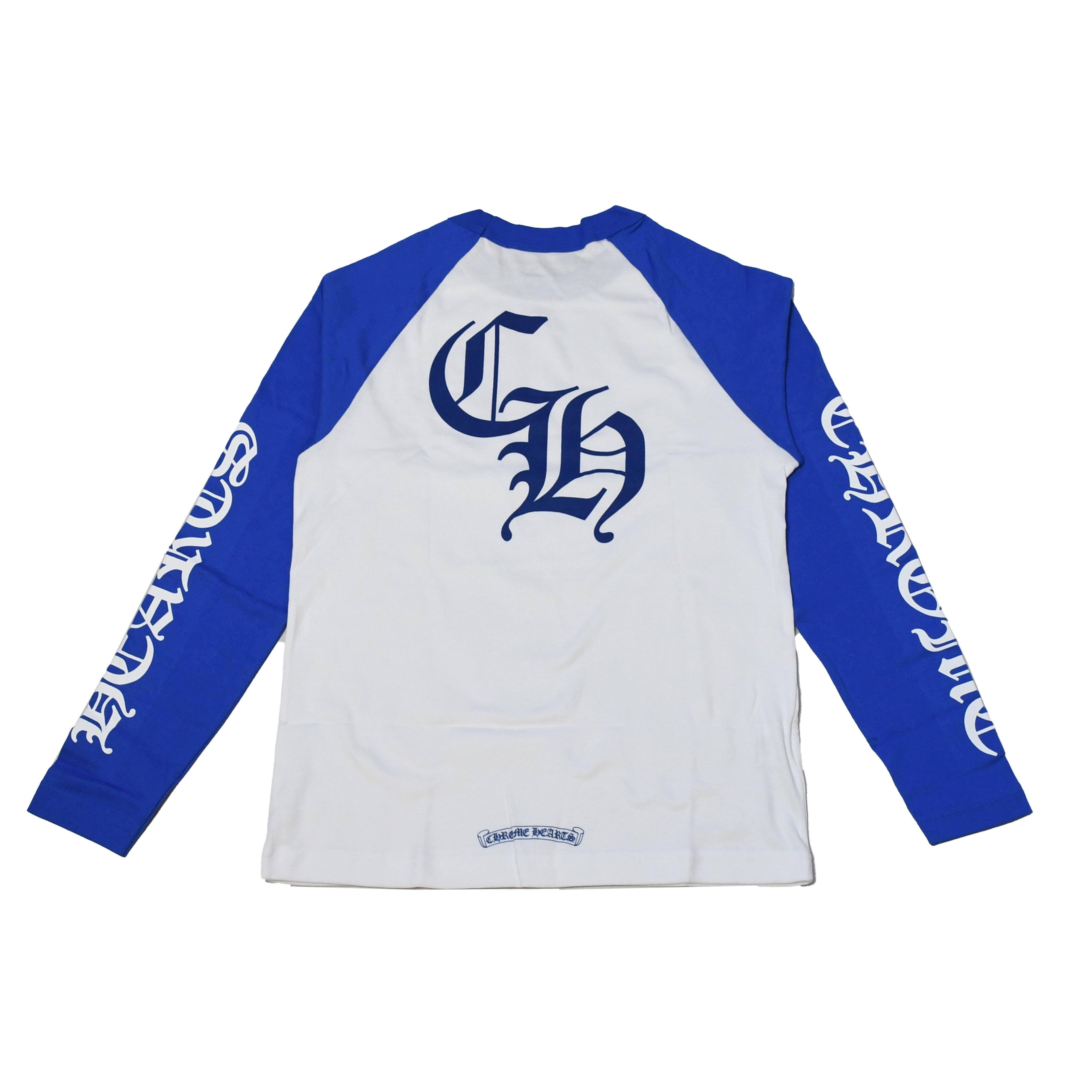 Chrome Hearts CH Baseball L/S T-Shirt Blue/White – NOBLEMARS