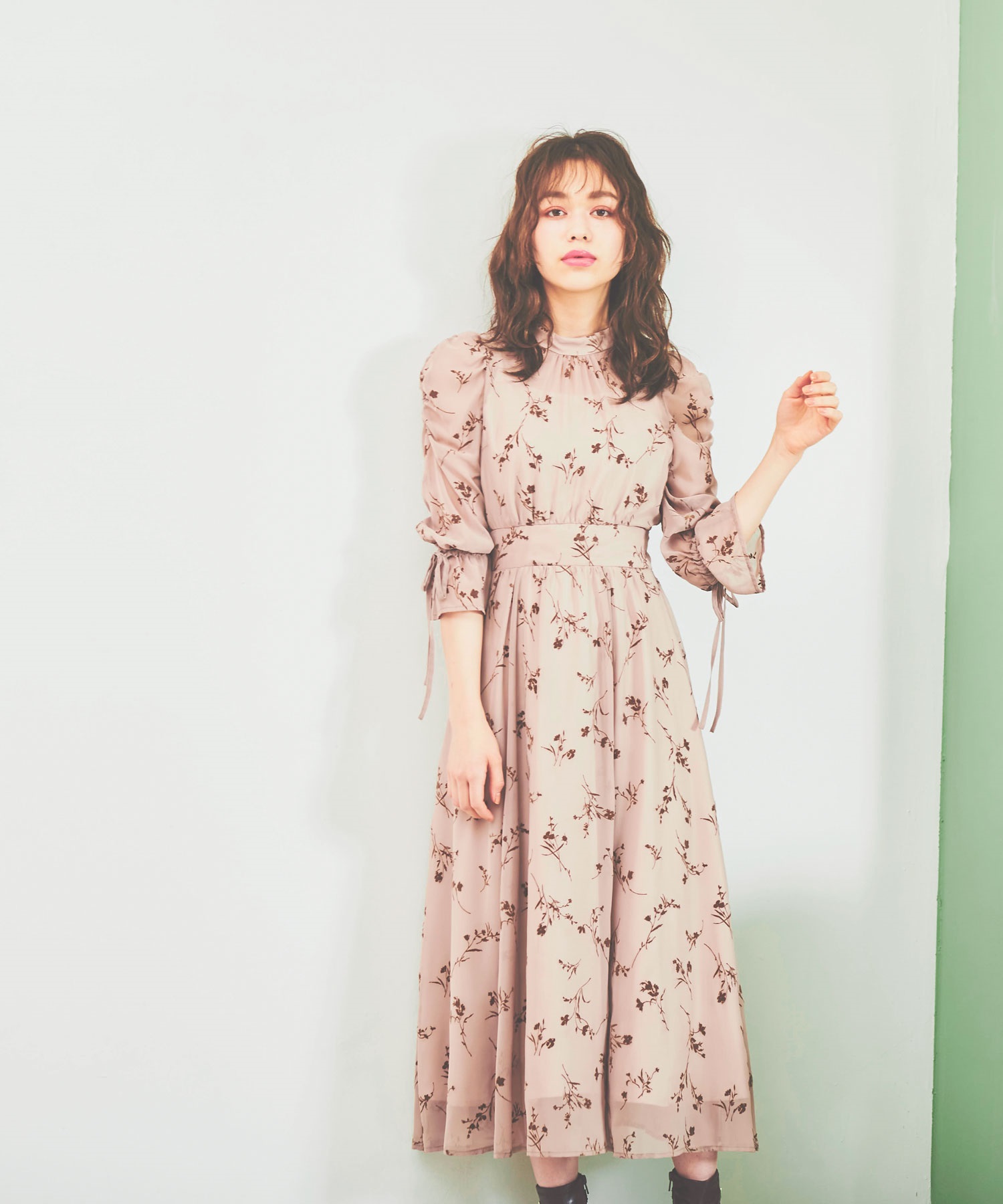 フロッキーエアリーワンピ | ロングワンピース | NOELA OFFICIAL WEB STORE