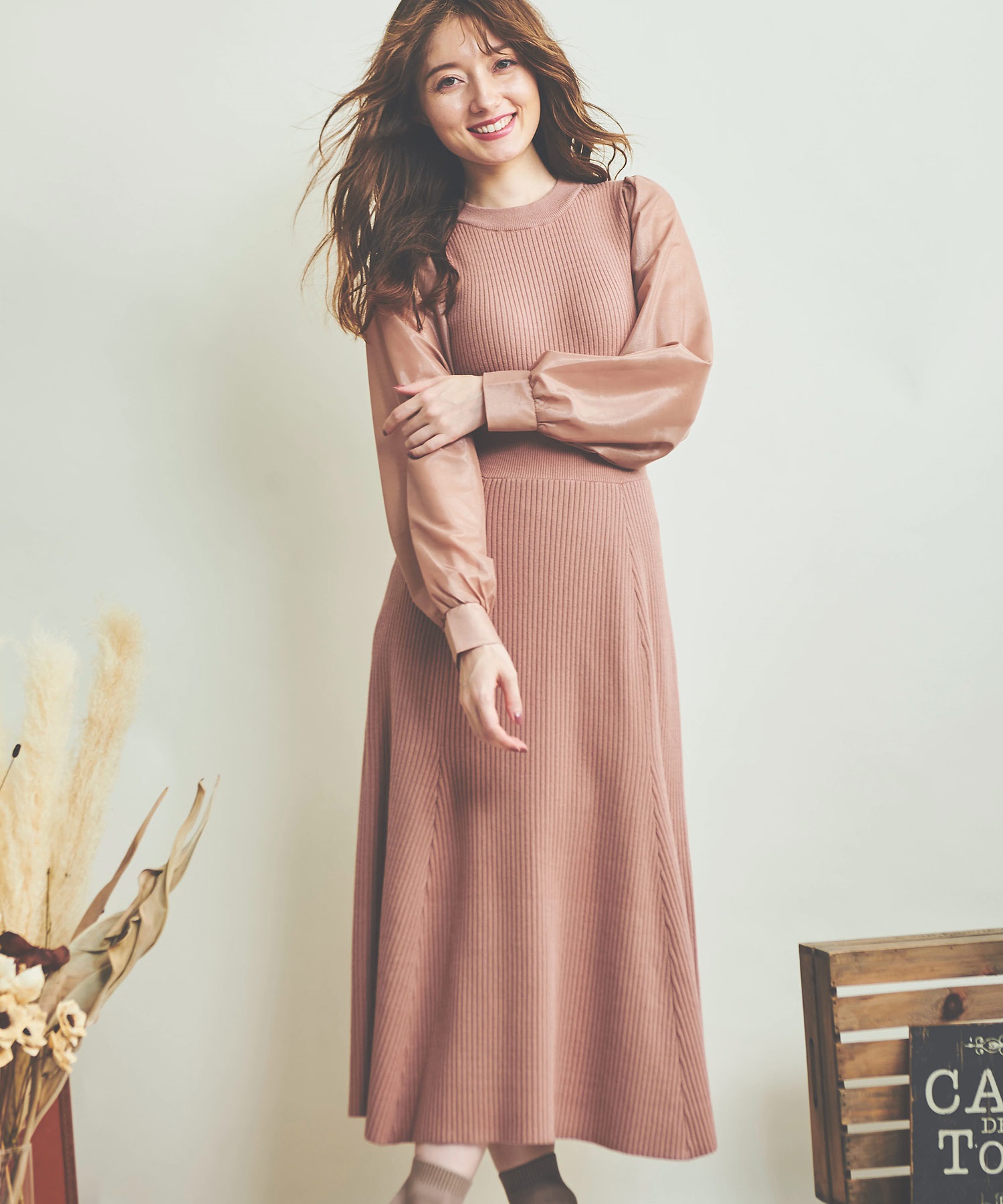 ドッキングリブニットワンピース | ニットワンピース | NOELA OFFICIAL