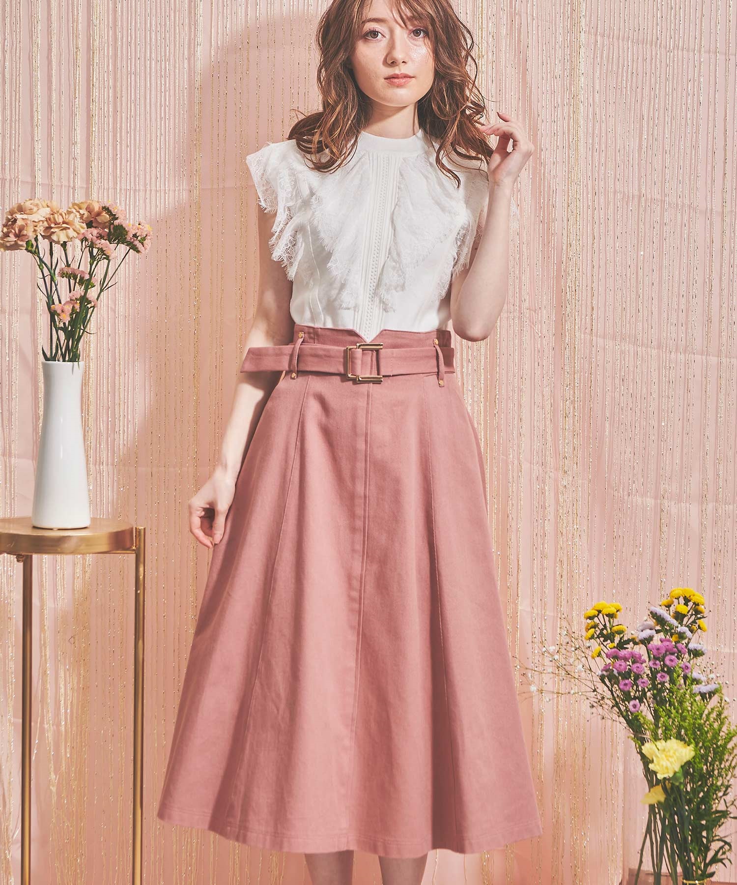 スクエアベルトスカート | フレアスカート | NOELA OFFICIAL WEB STORE