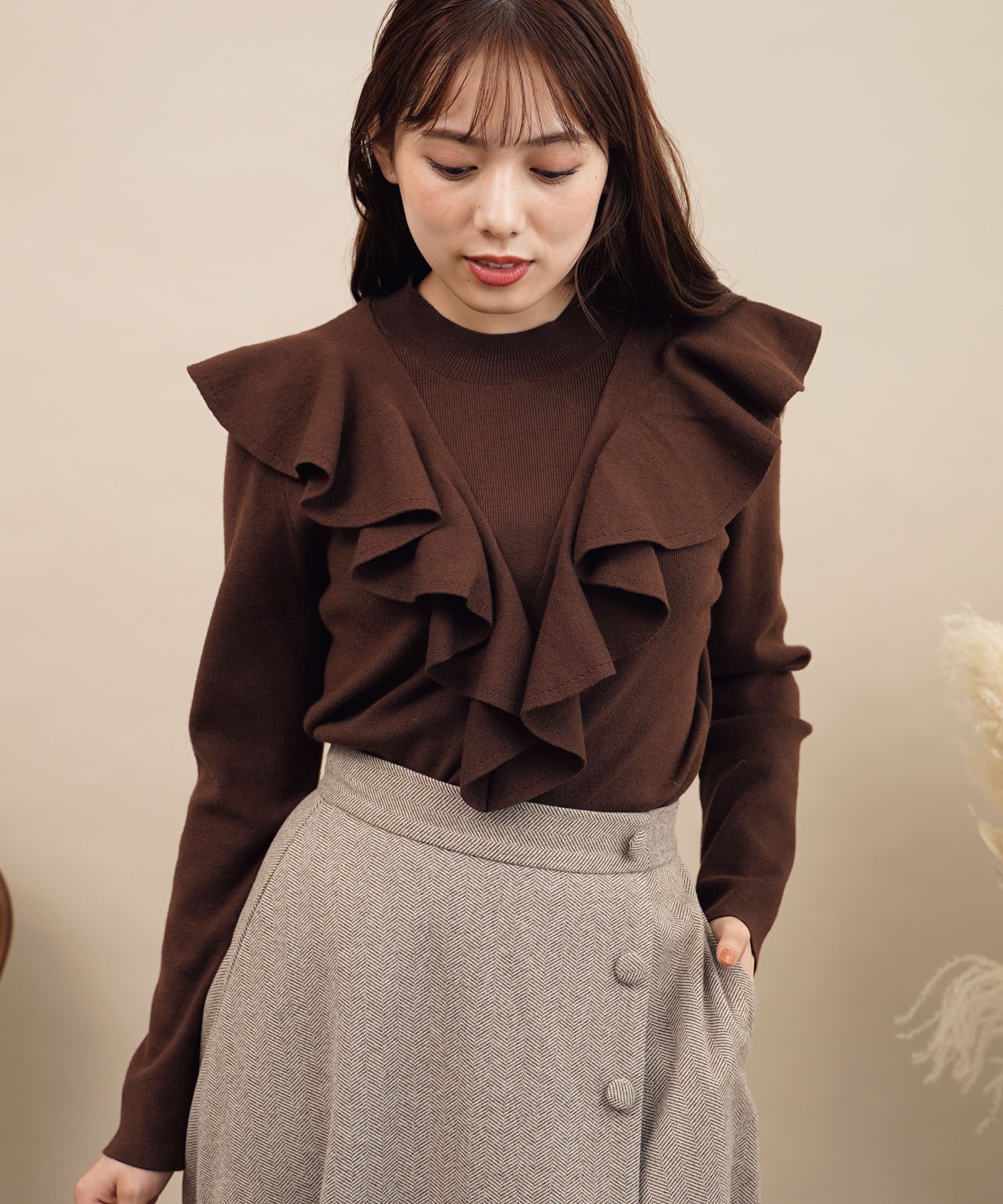 ラッフルフリルニット | ニット | NOELA OFFICIAL WEB STORE