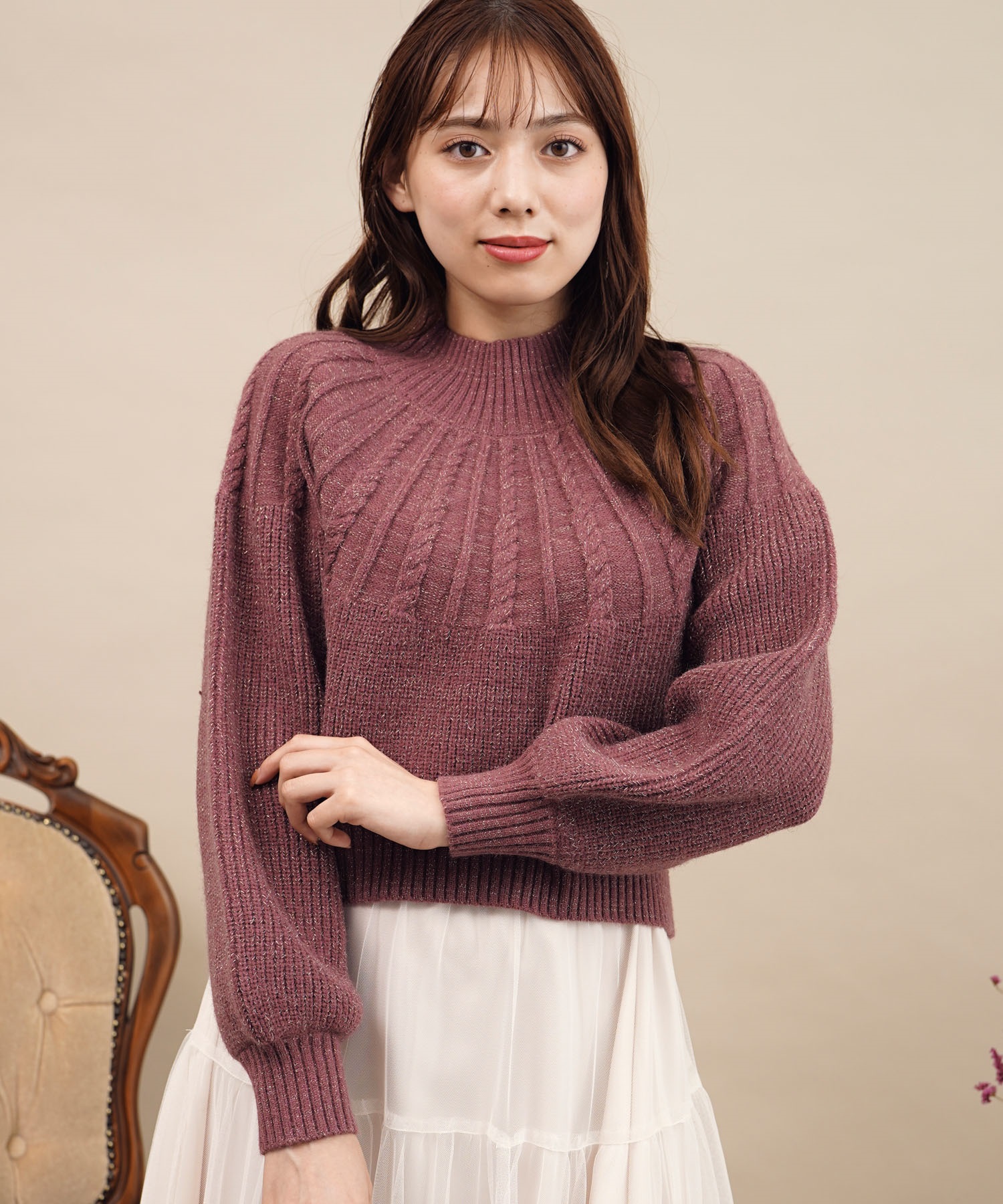 求心ケーブル編ニット | ニット | NOELA OFFICIAL WEB STORE