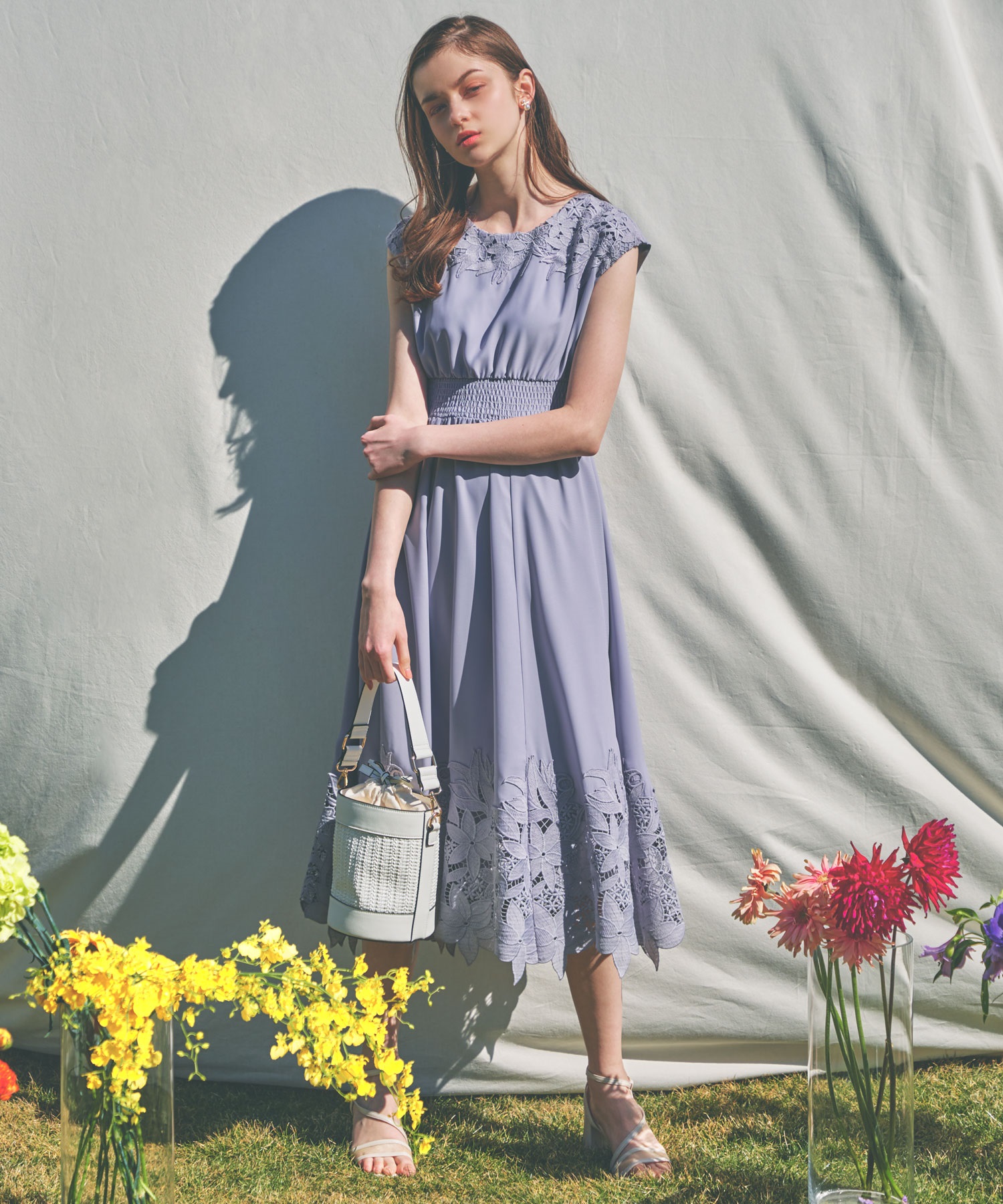 パネルレースワンピース | ロングワンピース | NOELA OFFICIAL WEB STORE