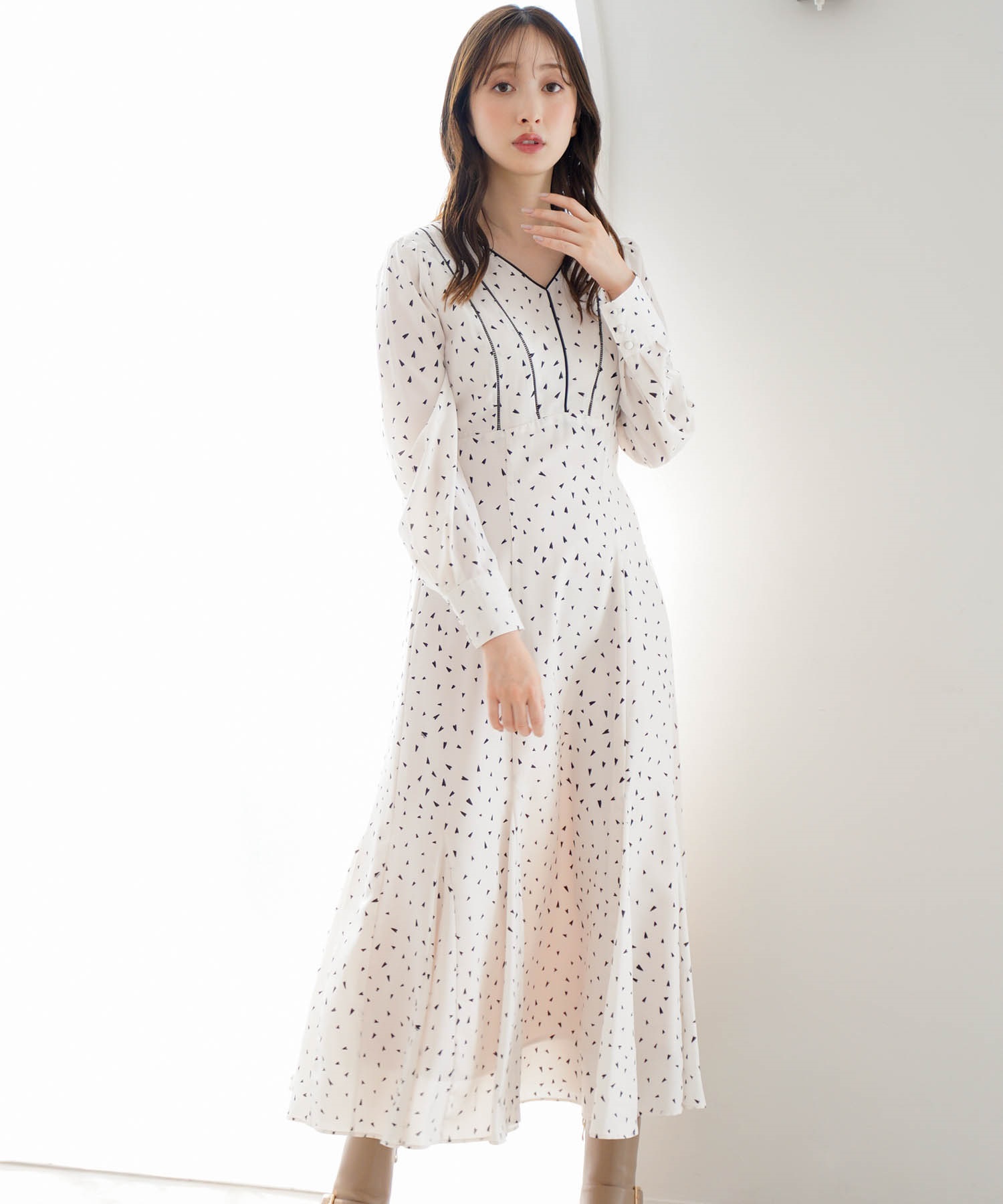 ハート柄ワンピース | ロングワンピース | NOELA OFFICIAL WEB STORE