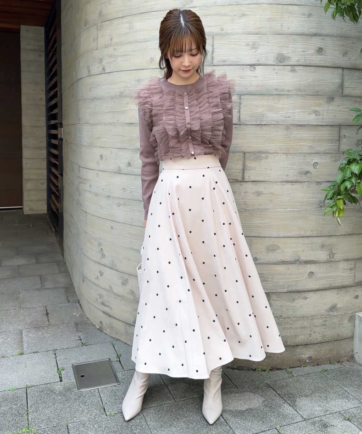 ドット刺繍フレアスカート | フレアスカート | NOELA OFFICIAL WEB STORE