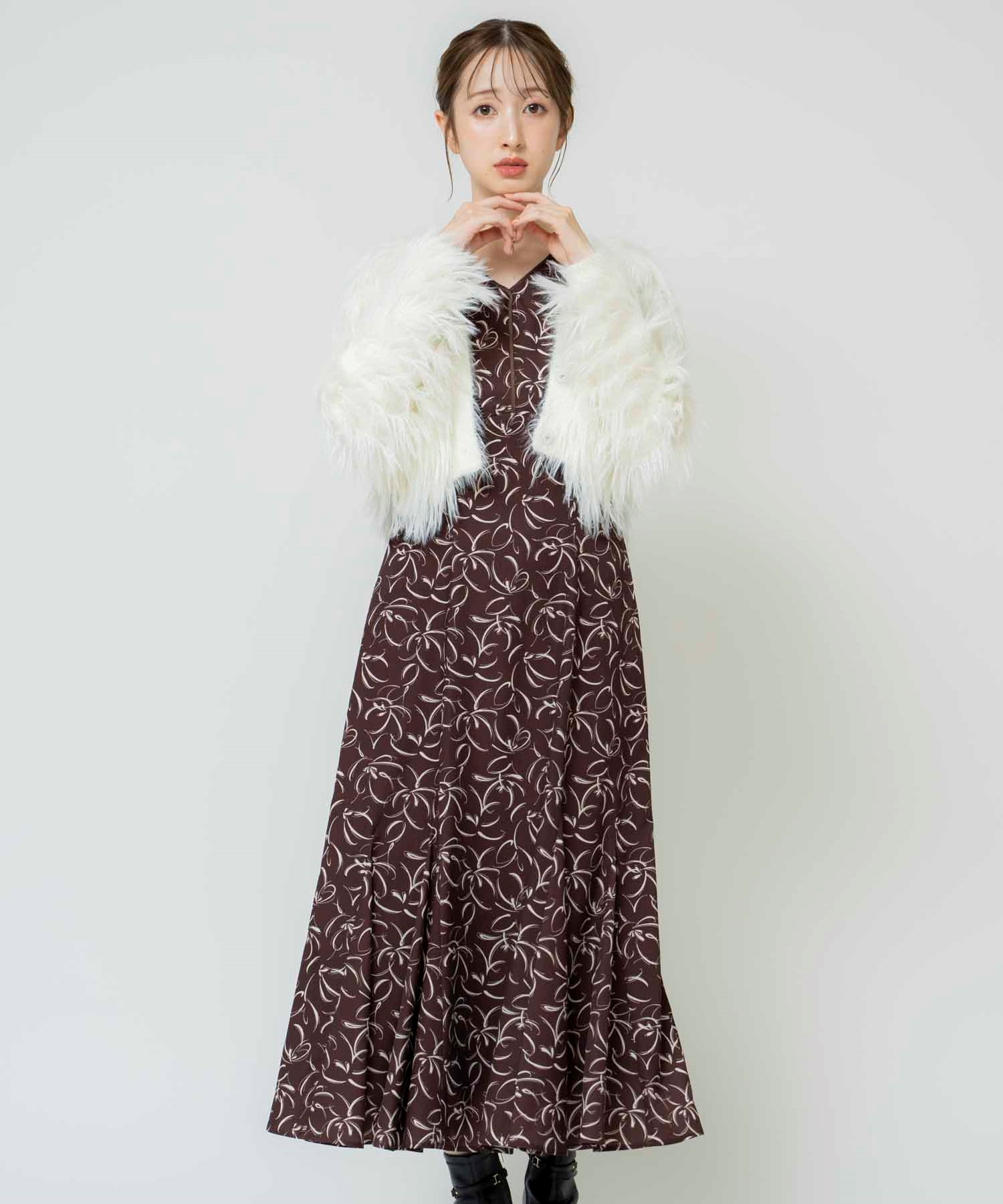 手書き風プリントワンピース | ロングワンピース | NOELA OFFICIAL WEB