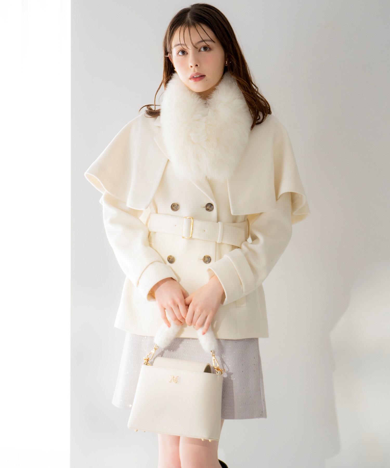 ケープ2WAYミディウールコート | コート | NOELA OFFICIAL WEB STORE