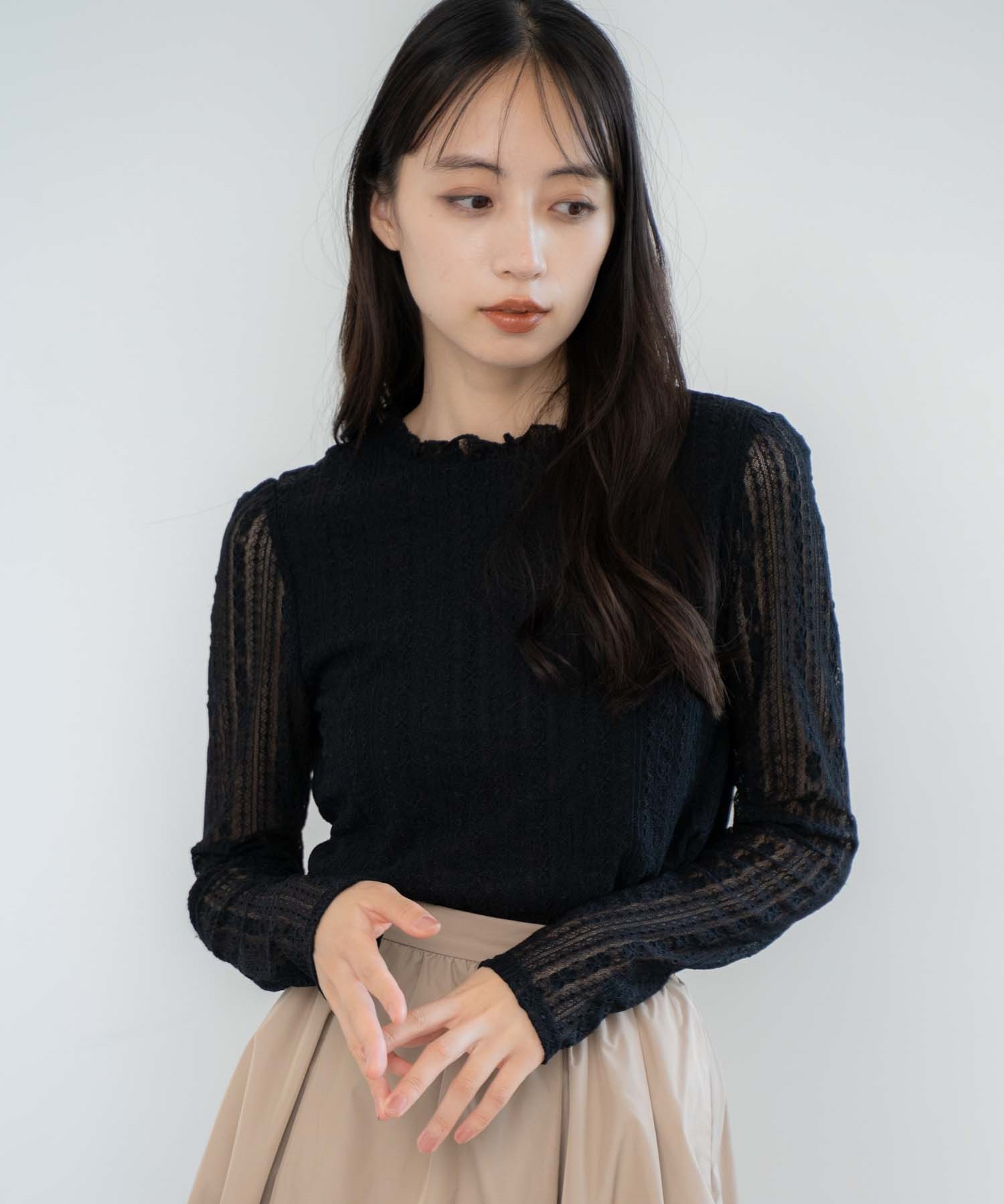 シアーレースカットソー | Tシャツ・カットソー | NOELA OFFICIAL WEB