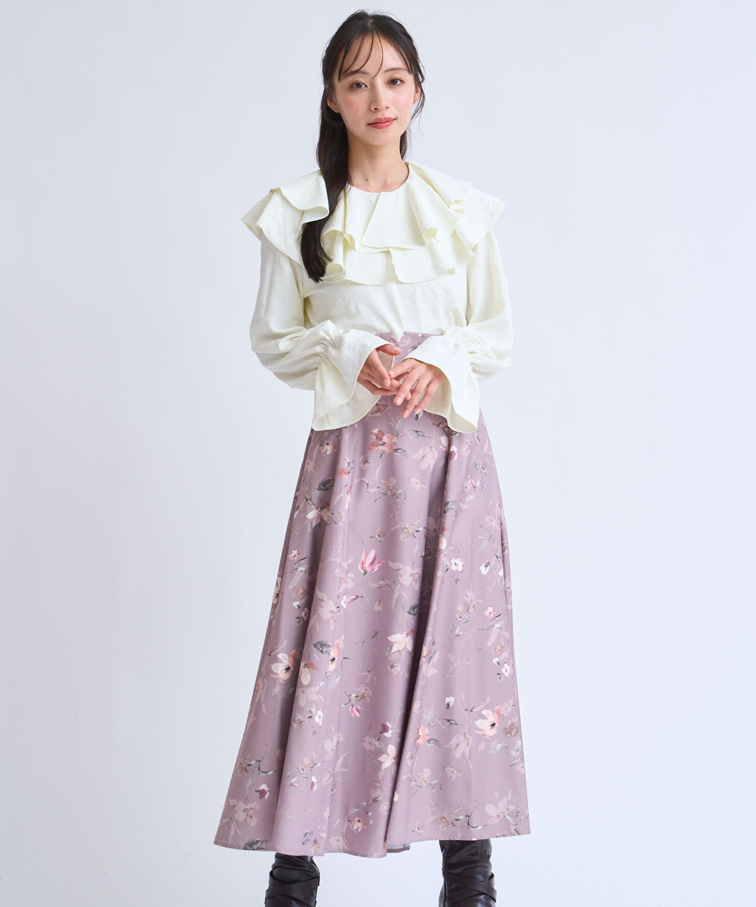 クラシカルフラワースカート | フレアスカート | NOELA OFFICIAL WEB STORE