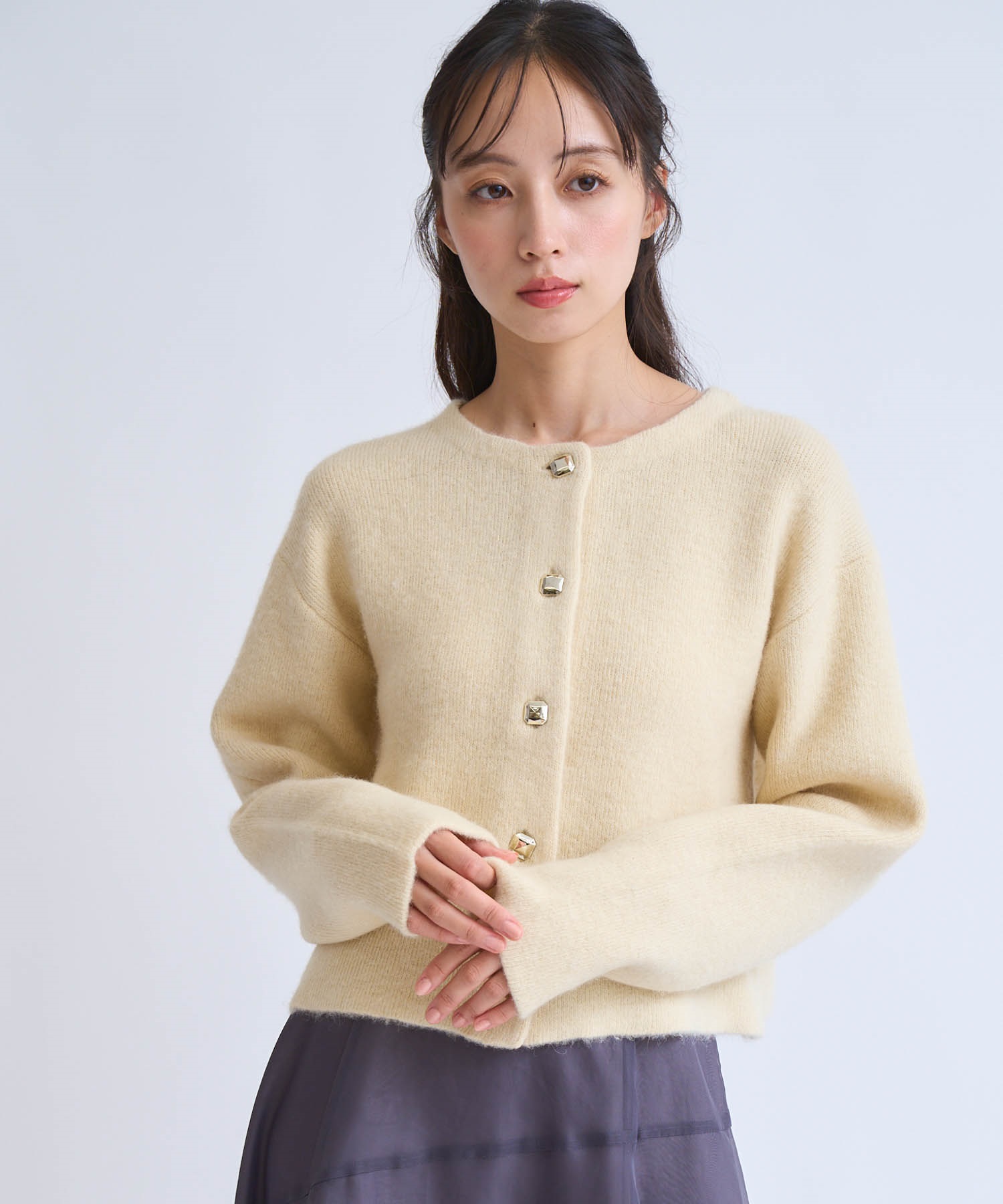 ラクーンブレンドニットジャケット | ニット | NOELA OFFICIAL WEB STORE