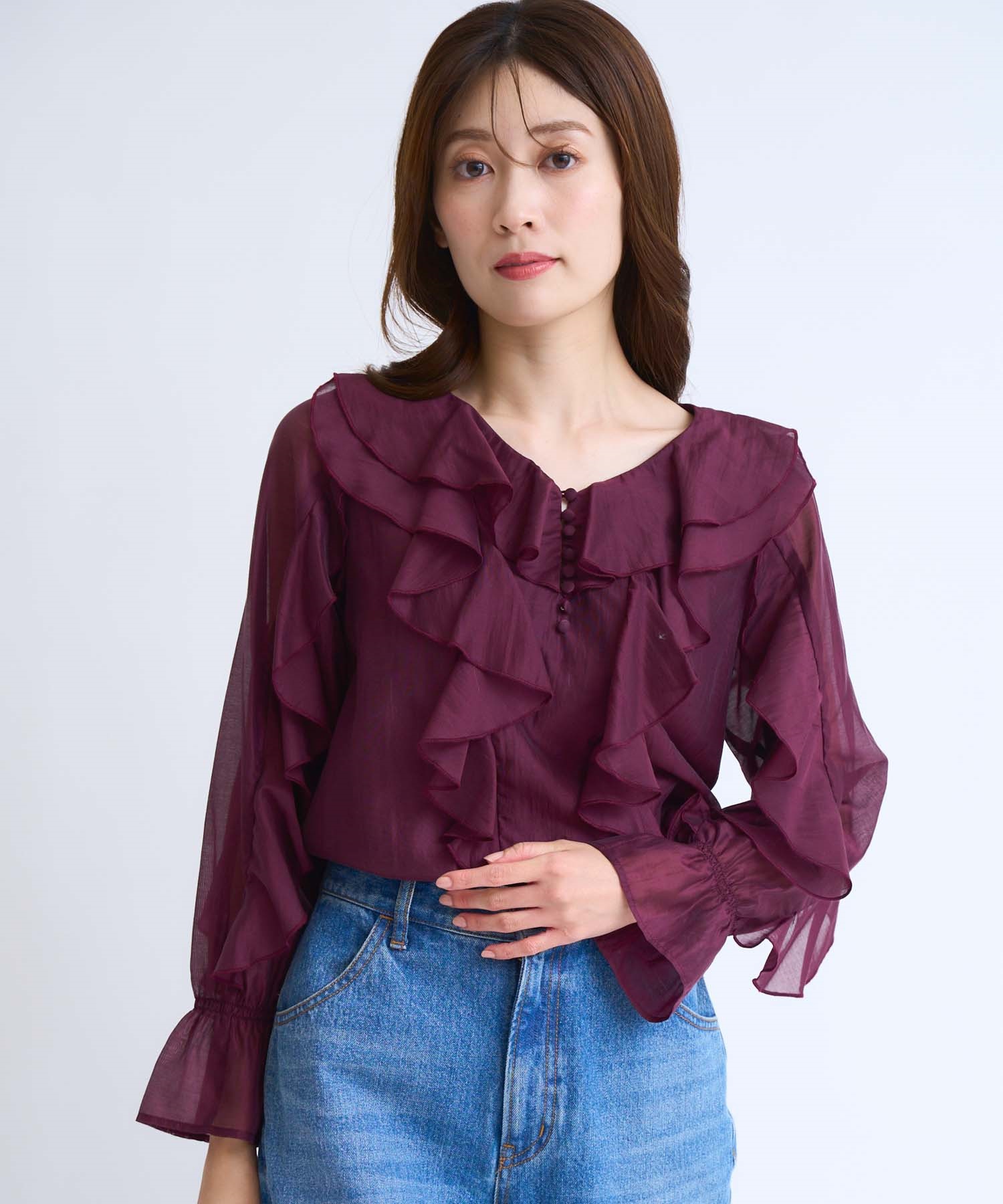 ラッフルフリルブラウス | シャツ・ブラウス | NOELA OFFICIAL WEB STORE