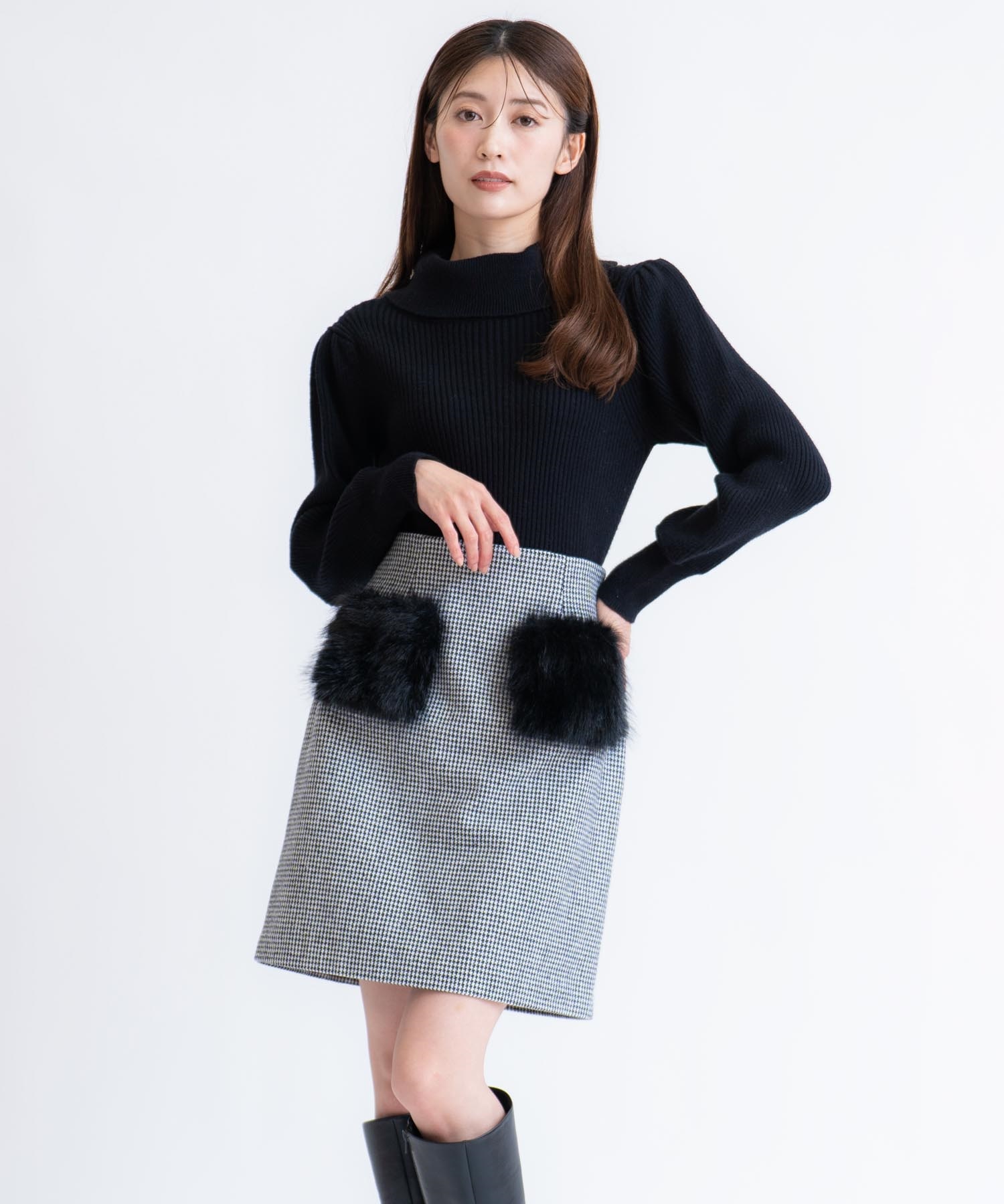 アソートポケットファーミニスカート | タイトスカート | NOELA