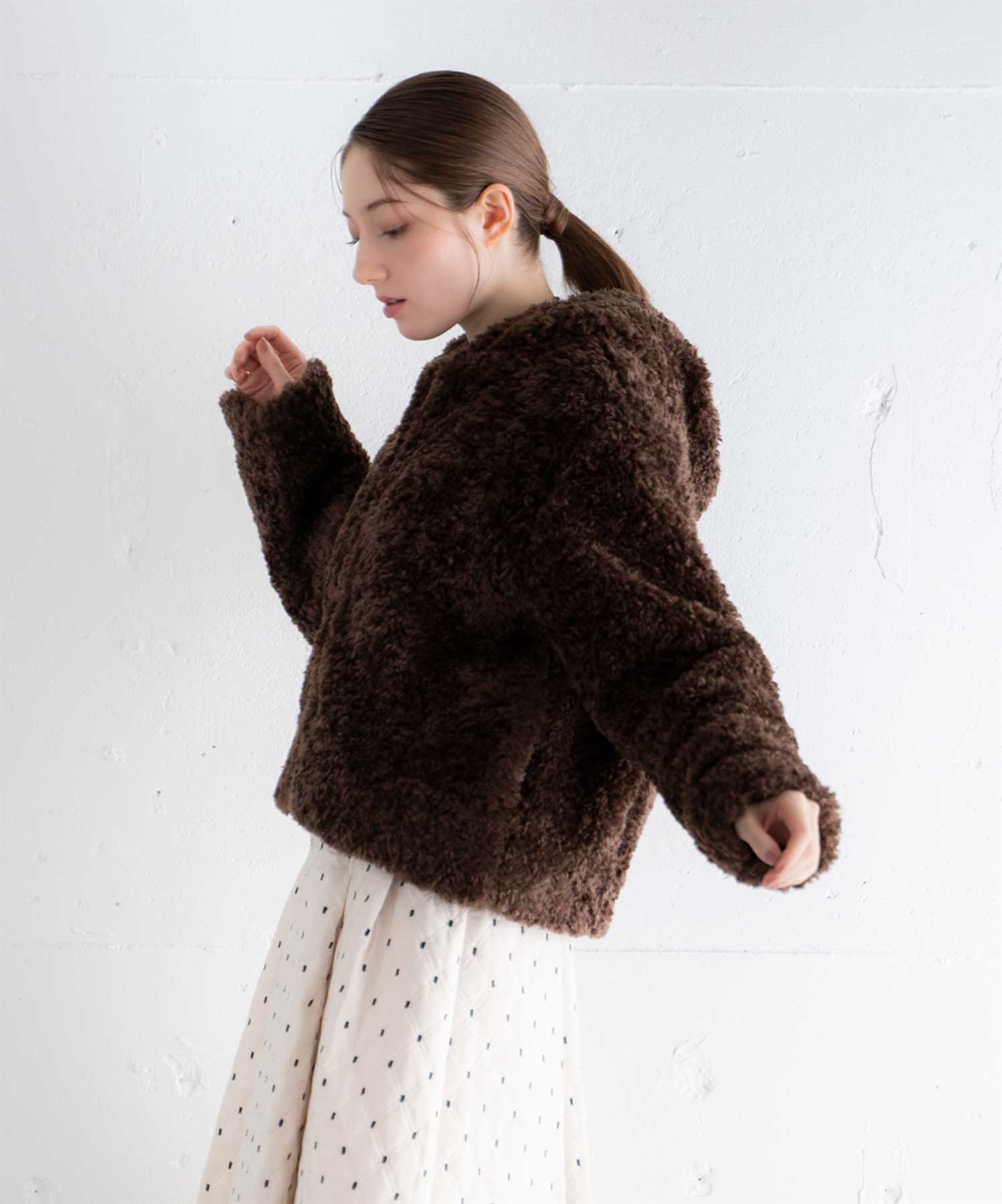 ボアフーディーショートブルゾン | ブルゾン | NOELA OFFICIAL WEB STORE