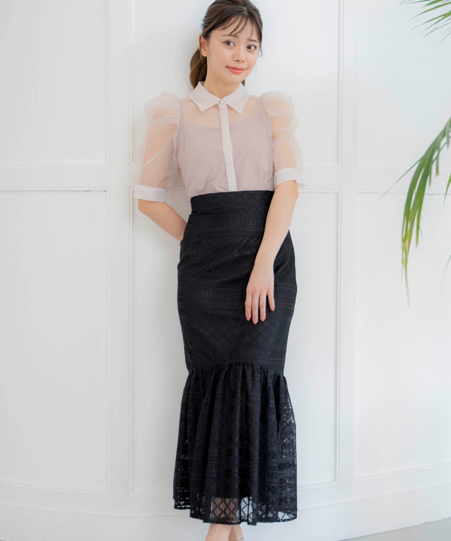 SSサイズあり】ラメレーススカート | タイトスカート | NOELA OFFICIAL