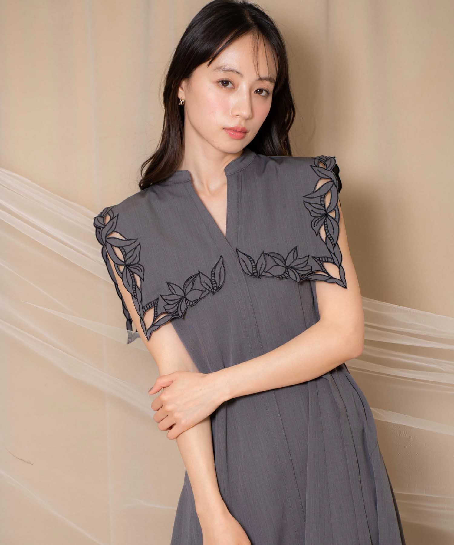 15周年】カットワークカラーワンピース | ロングワンピース | NOELA