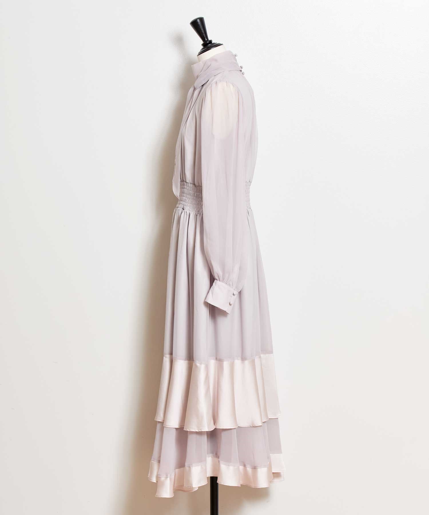 シアーサテンコンビワンピース | ロングワンピース | NOELA OFFICIAL