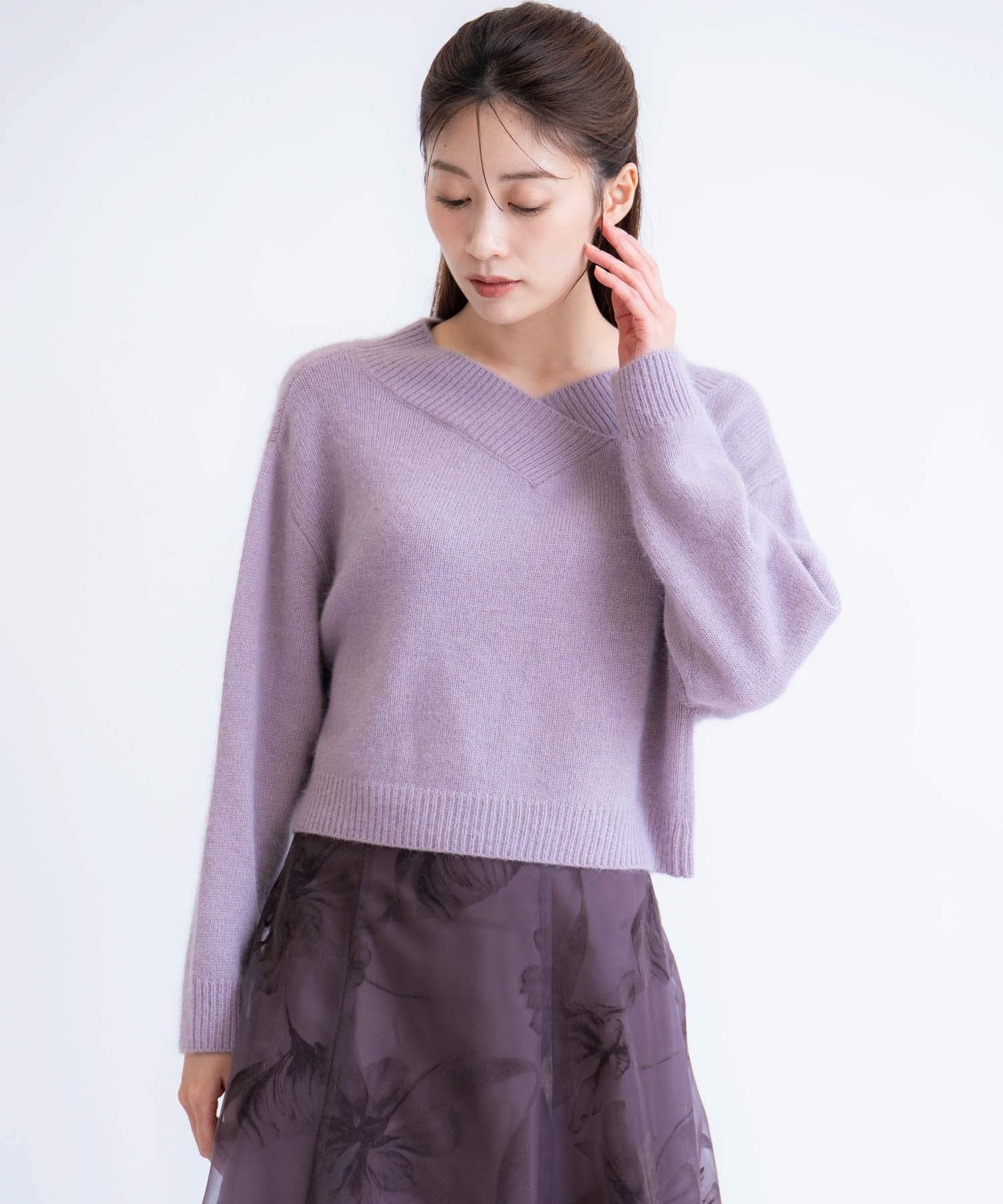 2WAYアンゴララクーン混ニット | ニット | NOELA OFFICIAL WEB STORE