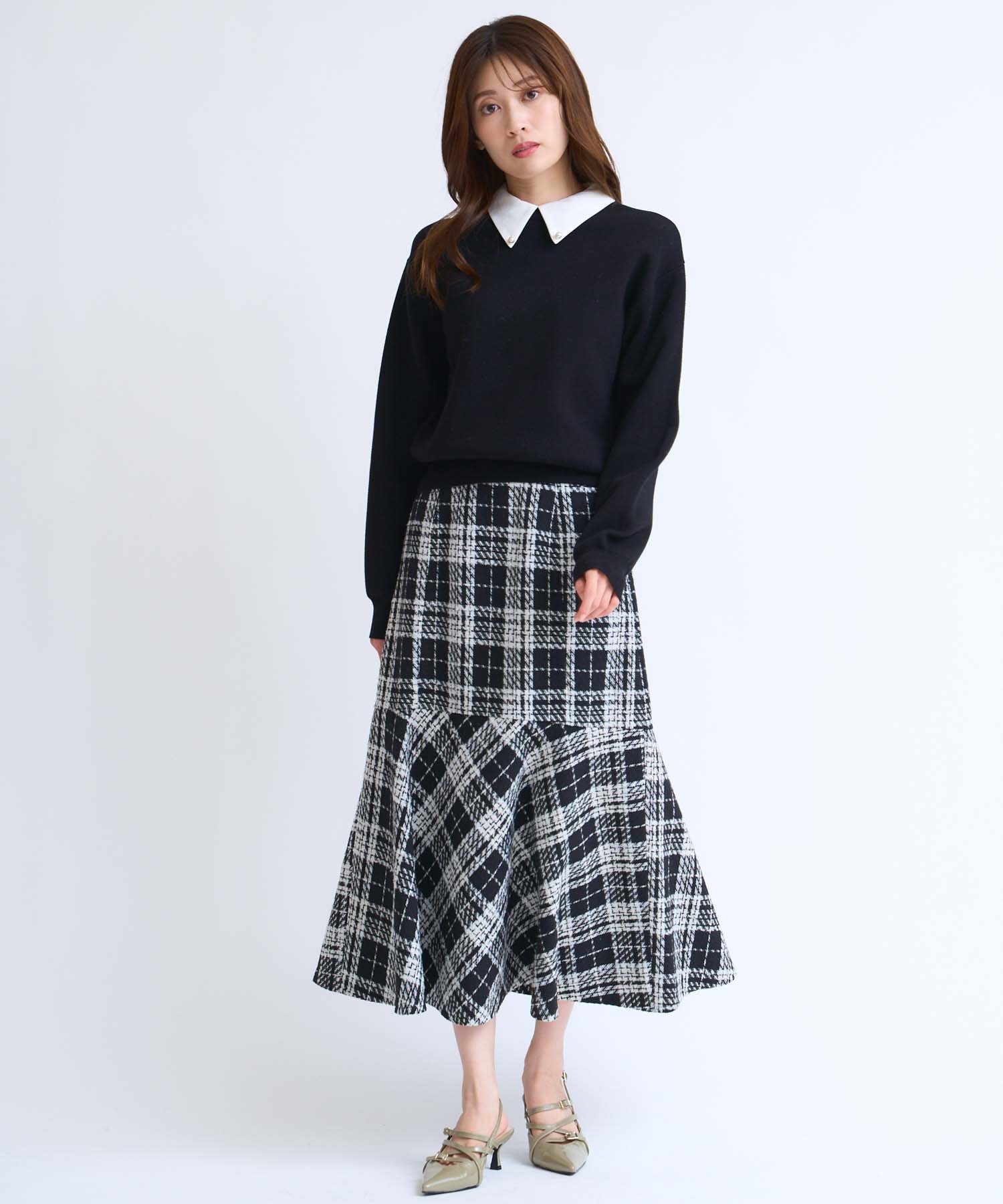 チェックマーメイドスカート | タイトスカート | NOELA OFFICIAL WEB STORE