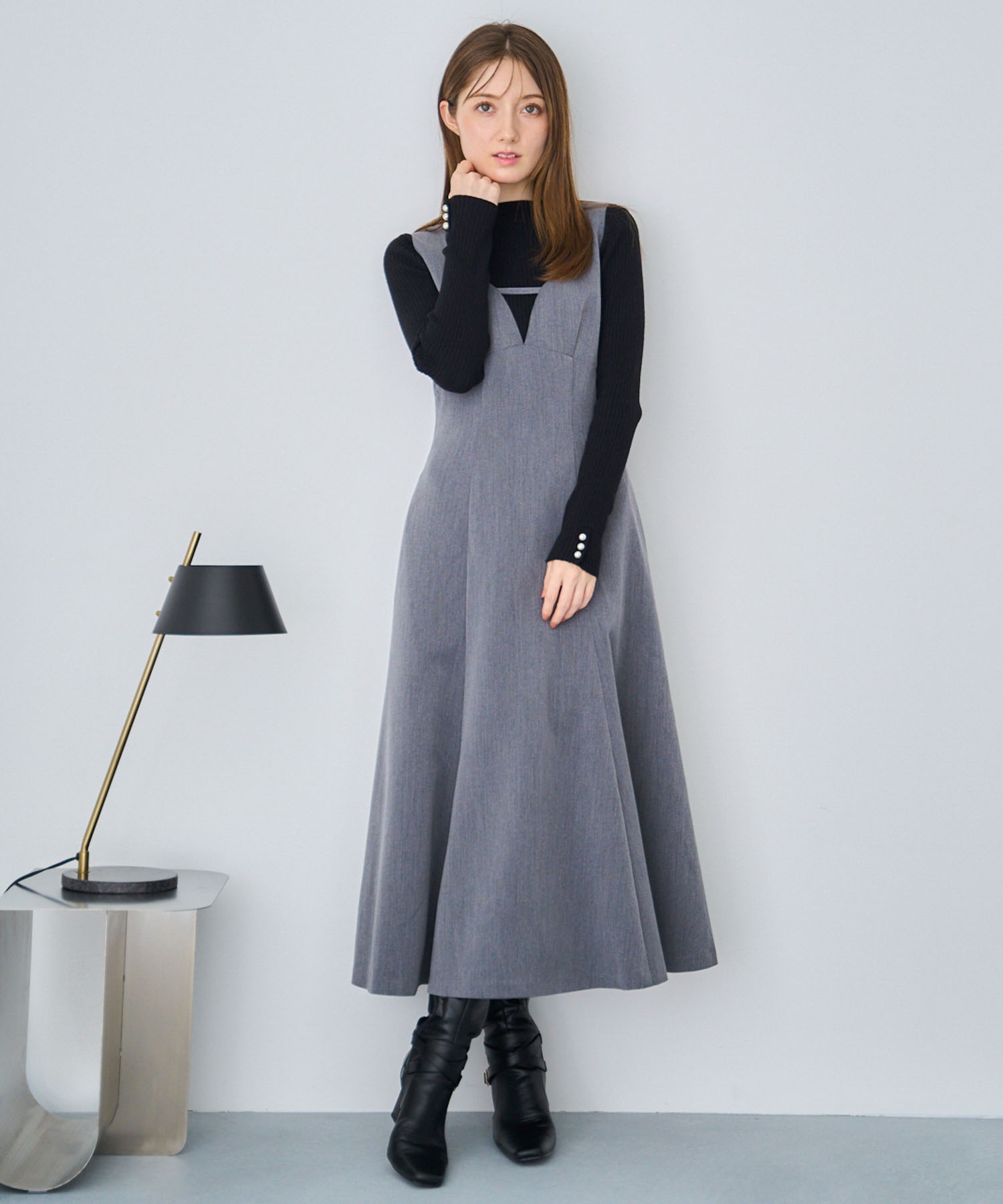 デザインネックジャンスカ | ロングワンピース | NOELA OFFICIAL WEB STORE