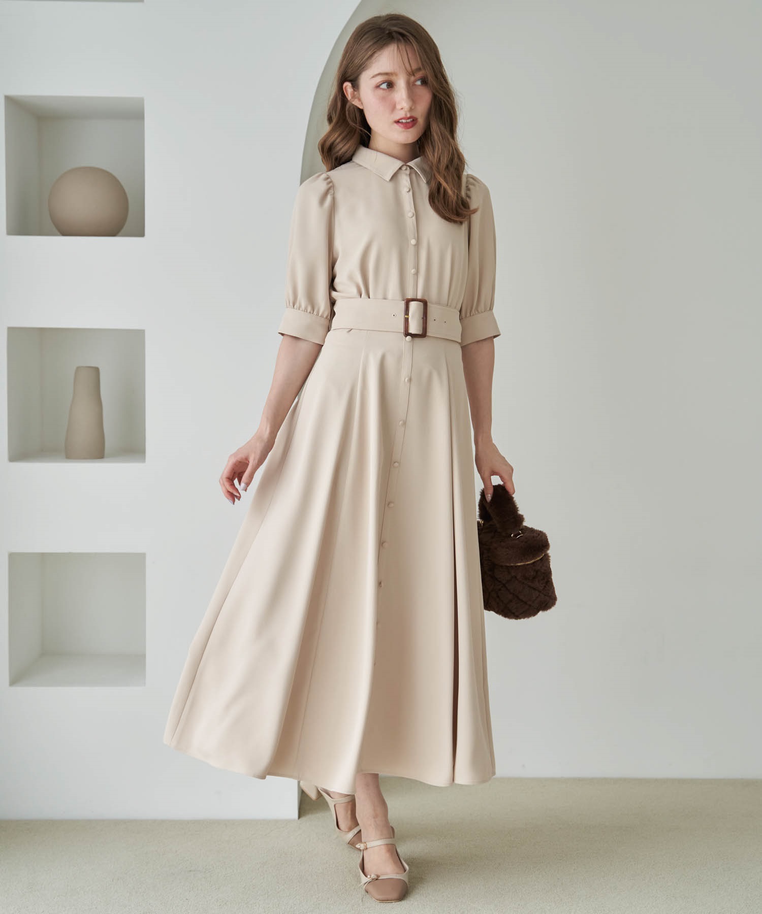 オータムベルトワンピース | ロングワンピース | NOELA OFFICIAL WEB STORE