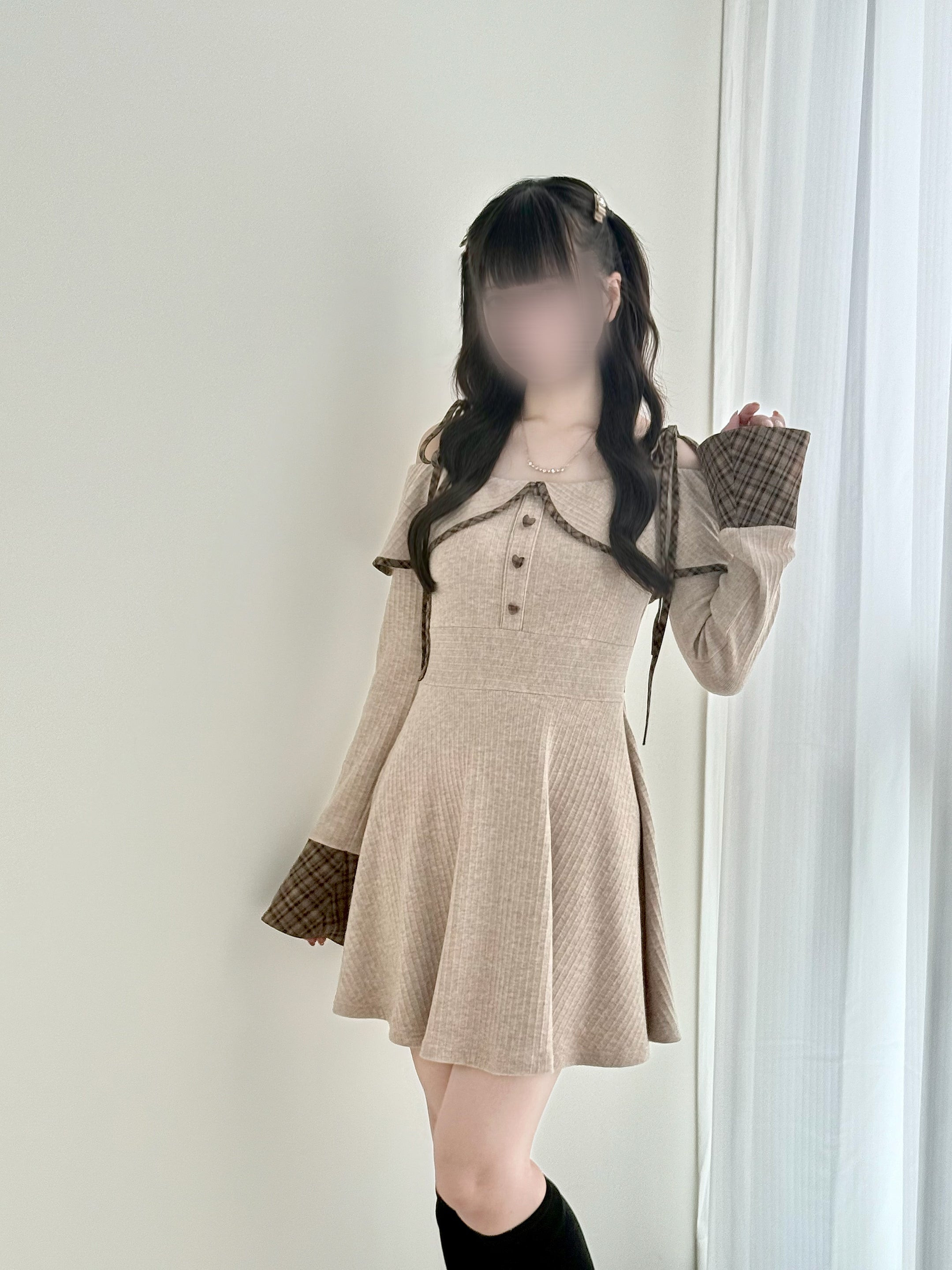 NoGenki ワンピース ブラウン M NoGenki ワンピース ブラウン M