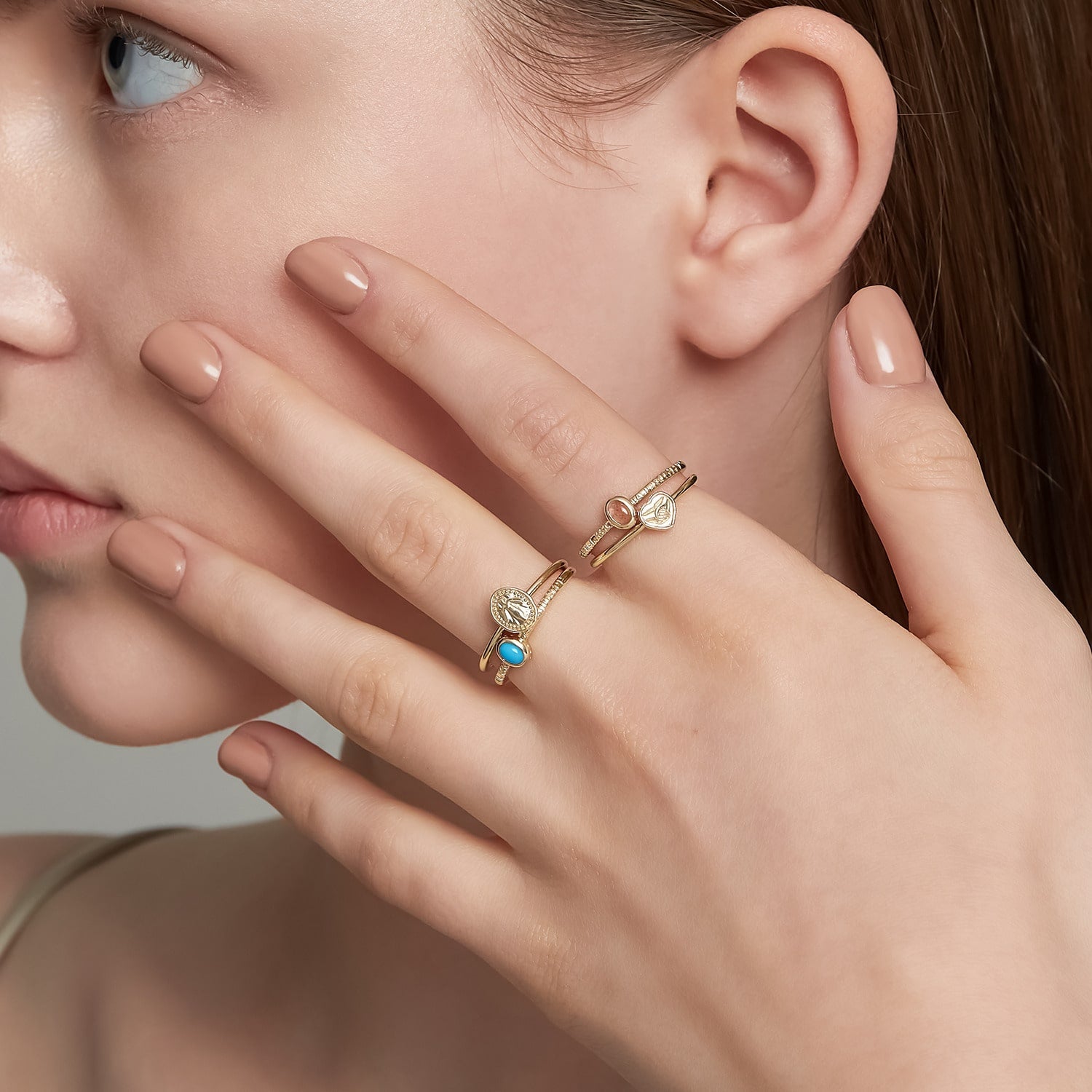 ビッグハンドレジェンドサンアラベスクリング16号 Luck Collection】K5