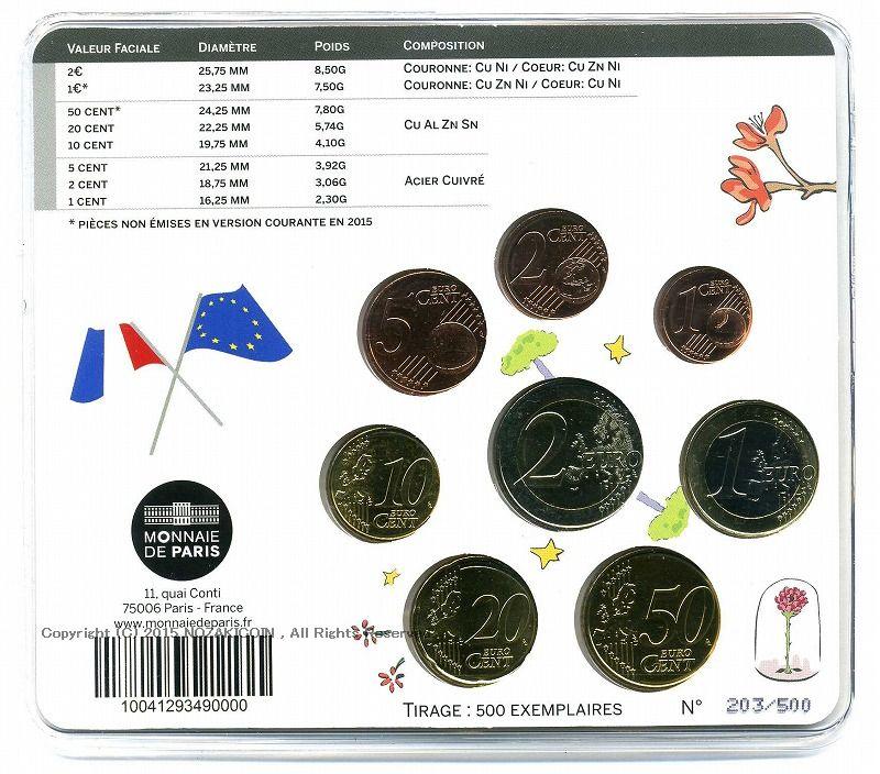 フランス 東京国際コインコンベンション記念ユーロミントセット 2015年
