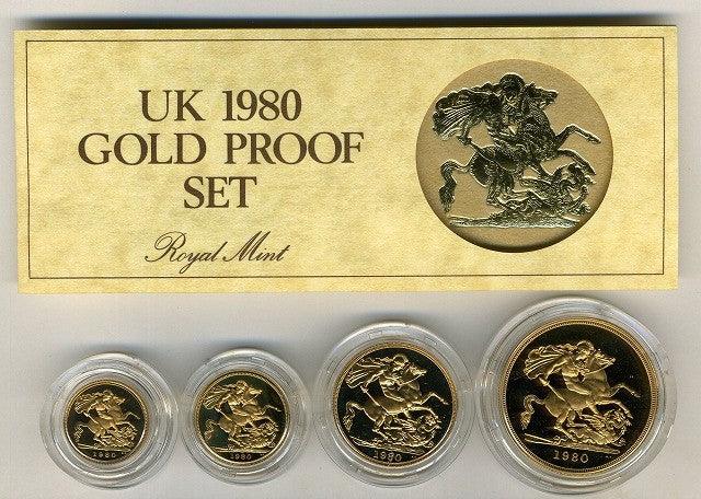 イギリス プルーフ金貨セット 1980年 ソブリン – 野崎コイン