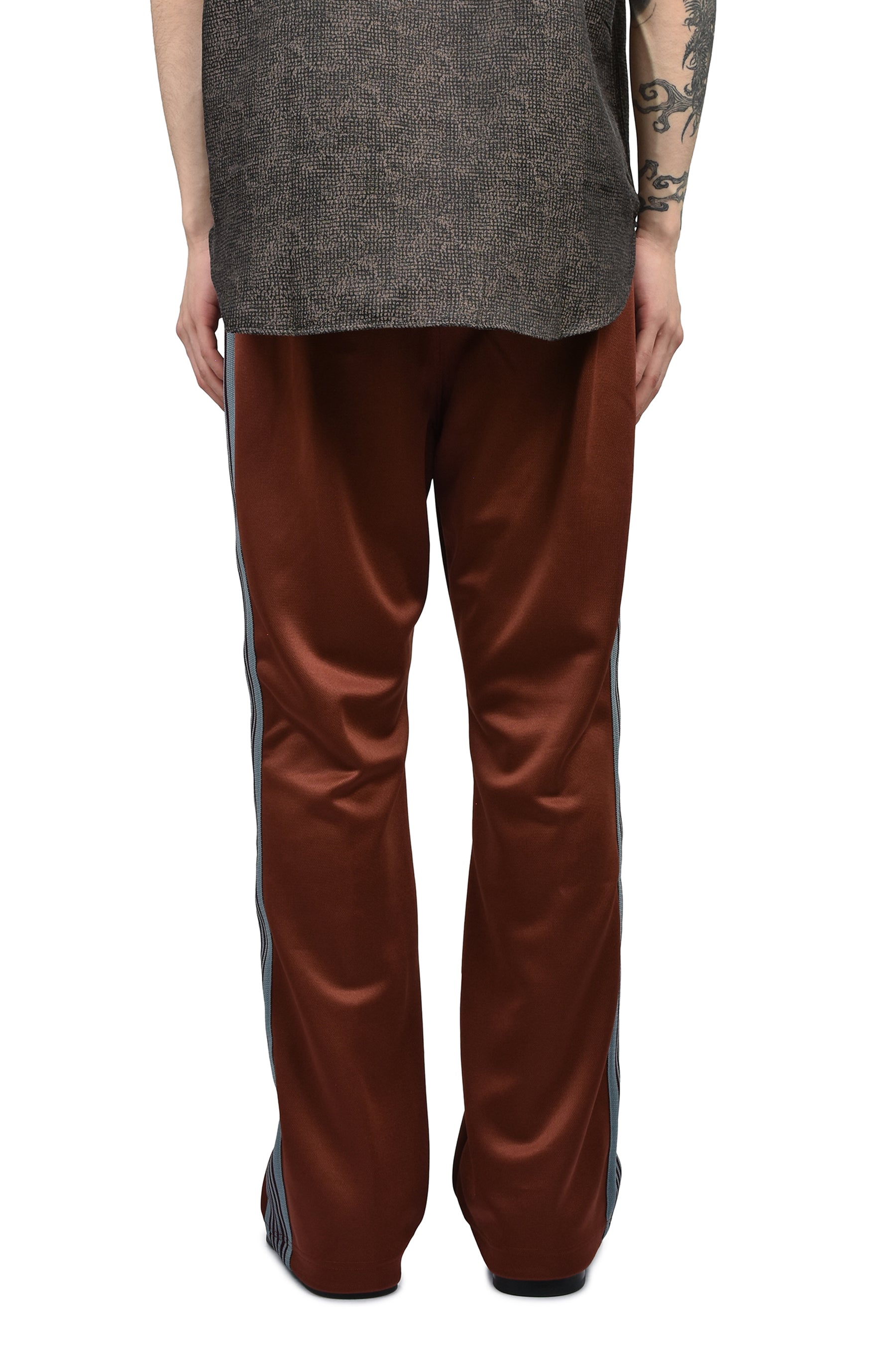 Needles ニードルス SS26 BOOT-CUT TRACK PANT - POLY SMOOTH / RUST