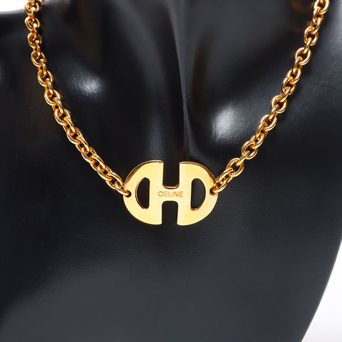 セリーヌ CELINE ロゴ ネックレス ゴールド WS11864 – NUIR VINTAGE