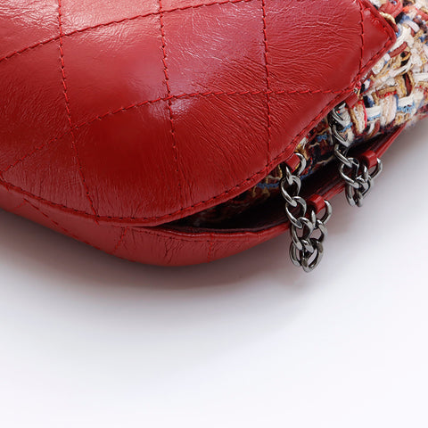 シャネル CHANEL ココマーク ガブリエル ツイードレザー巾着24番台